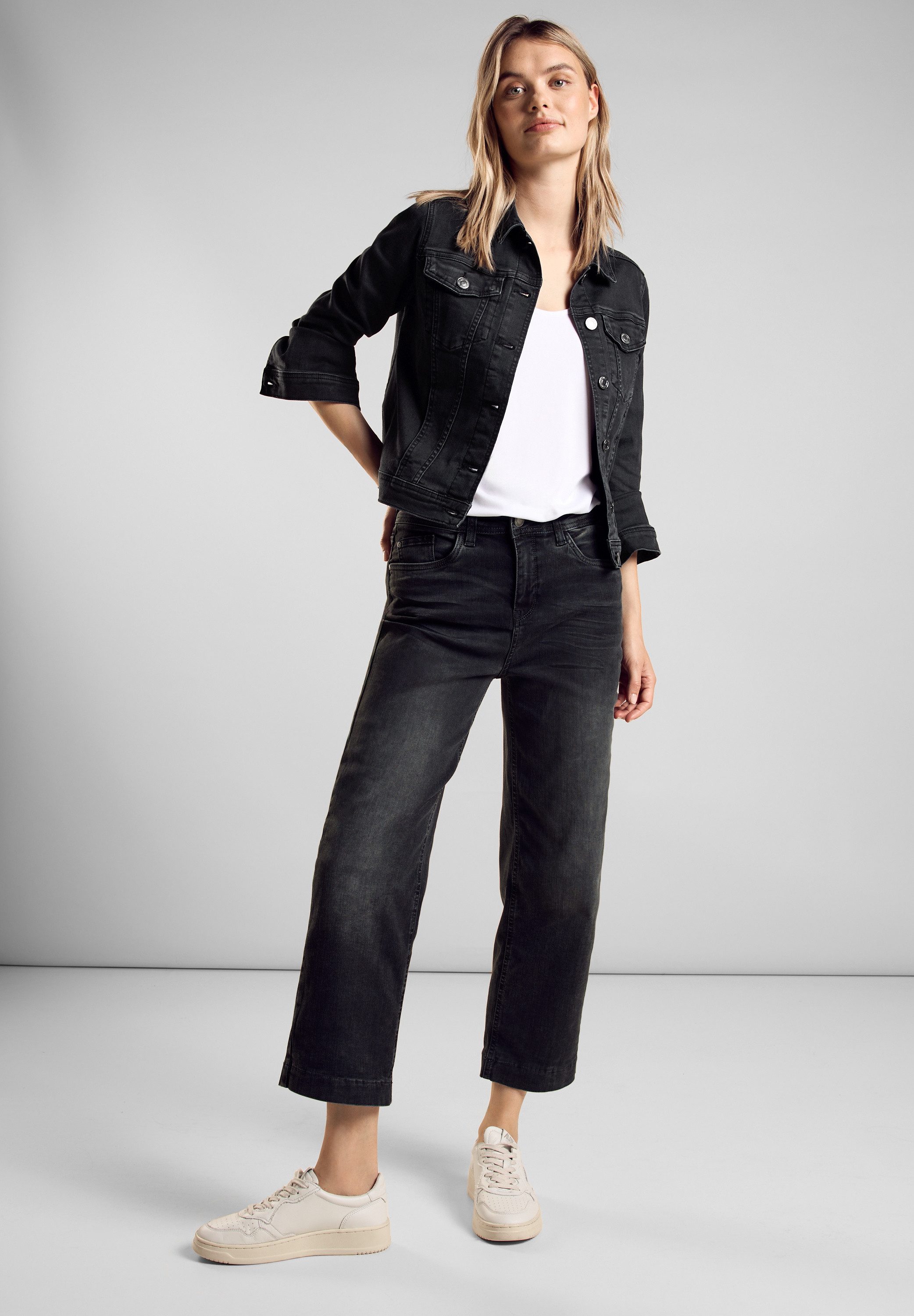 STREET ONE Jeansjacke mit Knopfleiste