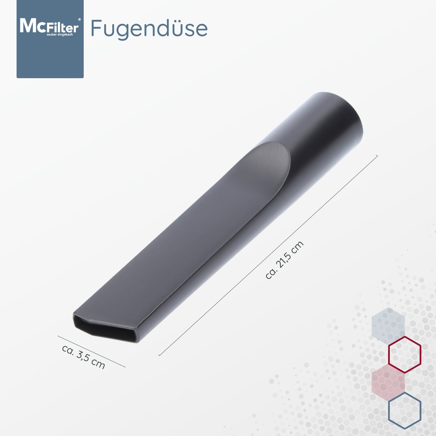McFilter Staubsaugerdüsen-Set 6-teilig passend für Siemens VSQ5X1230 Q5.0 Extreme Silence Power, (6-tlg), enthält 1x Polsterdüse, 1x Fugendüse, 1x Möbelpinsel,  – Bild 4 von 5