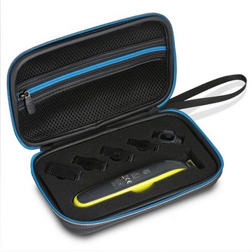 Wicked Chili Rasierer-Etui Tasche für Philips OneBlade Rasierer QP2530 2520 Case n.Z., Hard-shell Schutzhülle / Strapazierfähiges Material / Passgenau / Inla