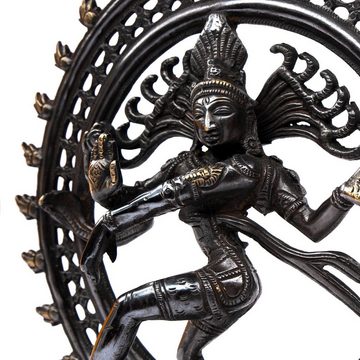 bodhi Dekofigur Nataraj Statue, Messing ca. 35 cm, schwarz