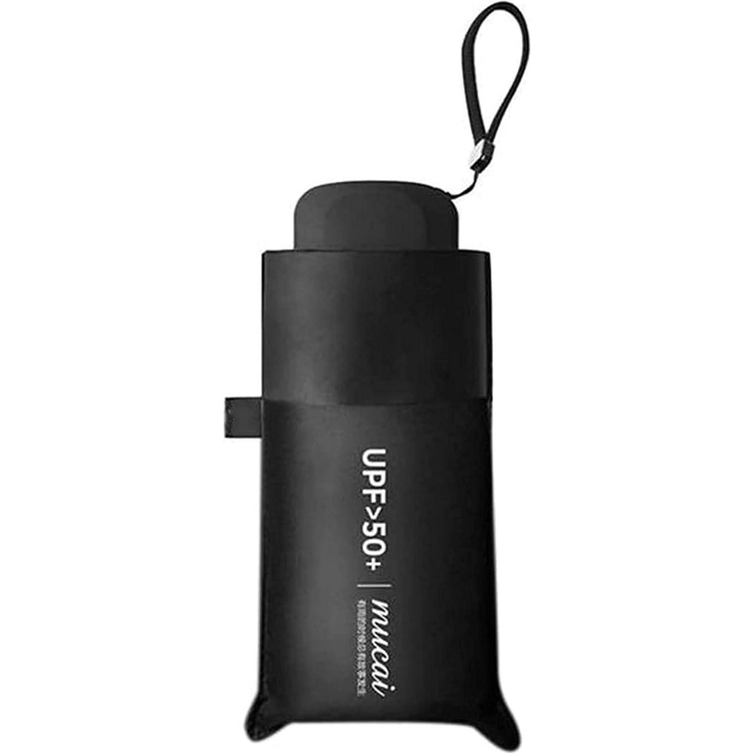 Taschenregenschirm Regenschirm Taschenschirm Faltbar Sturmfest Windfest UV Schwarz