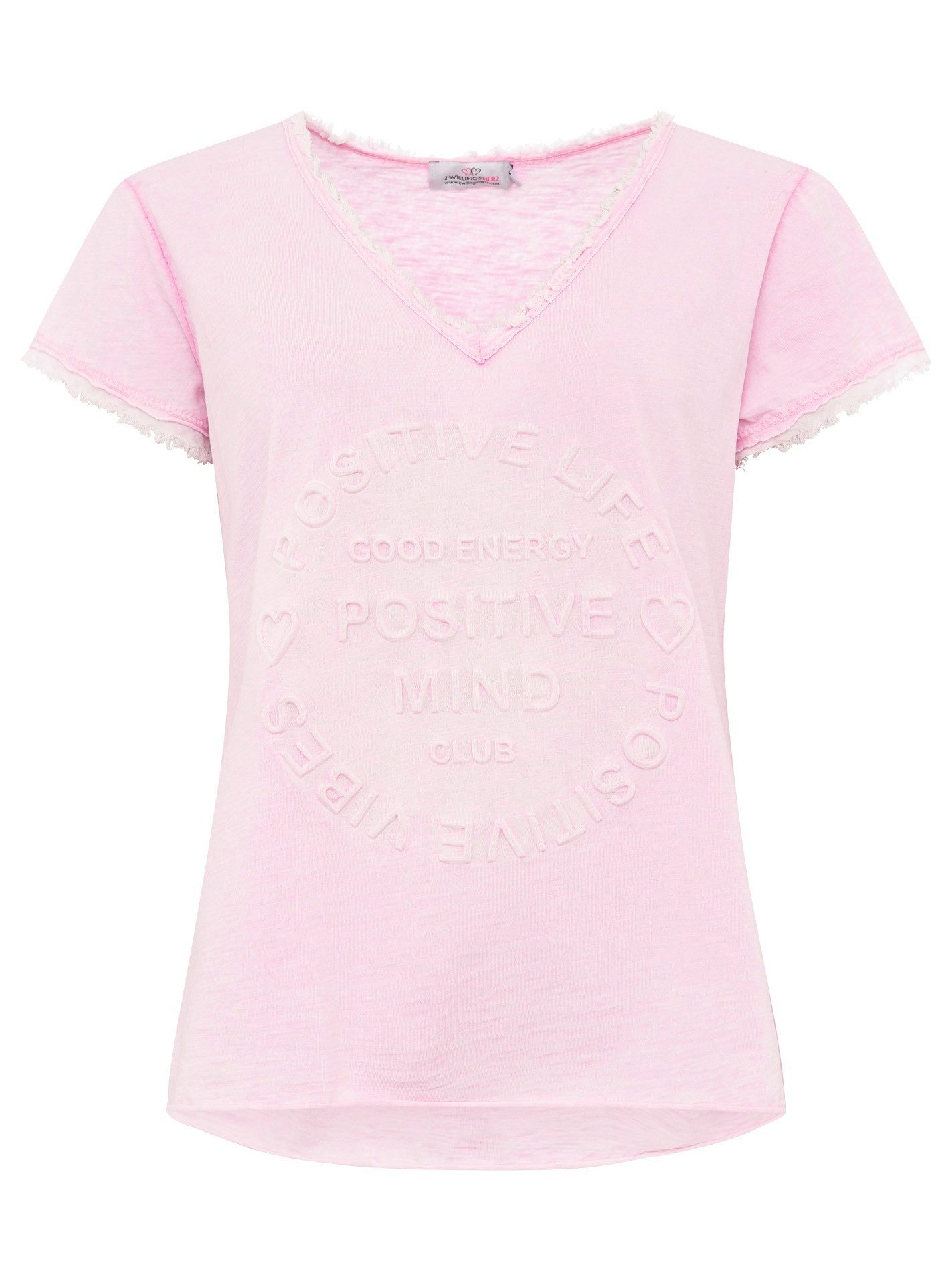 Zwillingsherz T-Shirt Damen T-Shirt Positive Mind günstig online kaufen