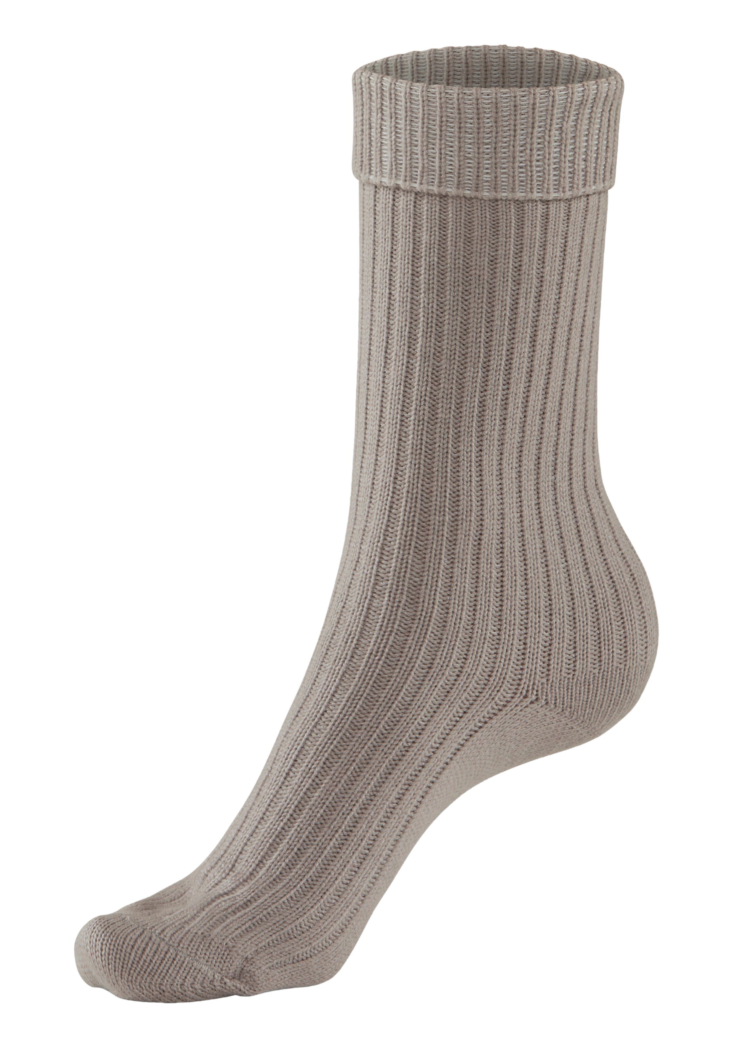 Lavana Socken (Packung, 2-Paar) in modischem Rippstrick