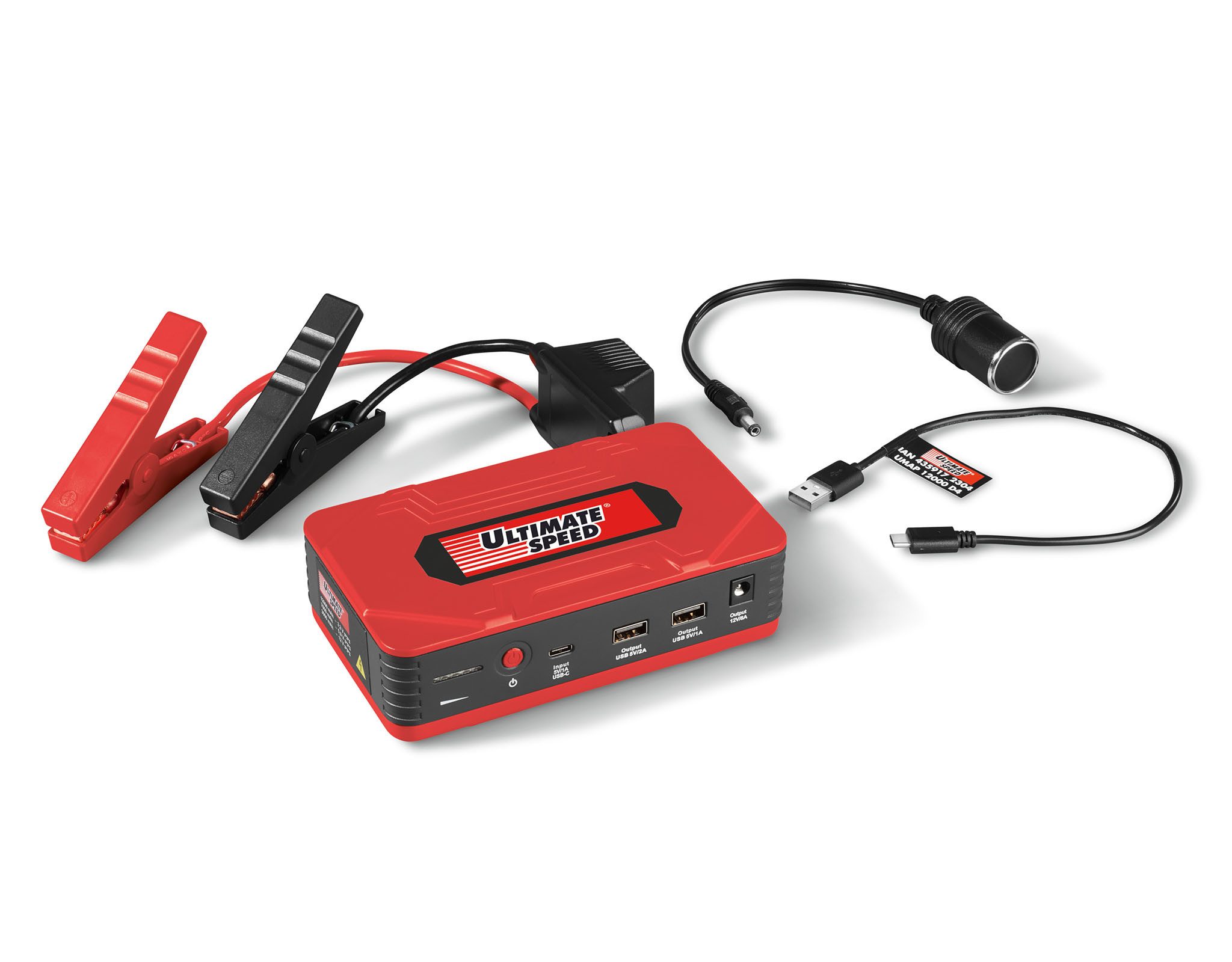 ULTIMATE SPEED mobile Autostarthilfe mit Powerbank UMAP 12000 D4 Powerbank