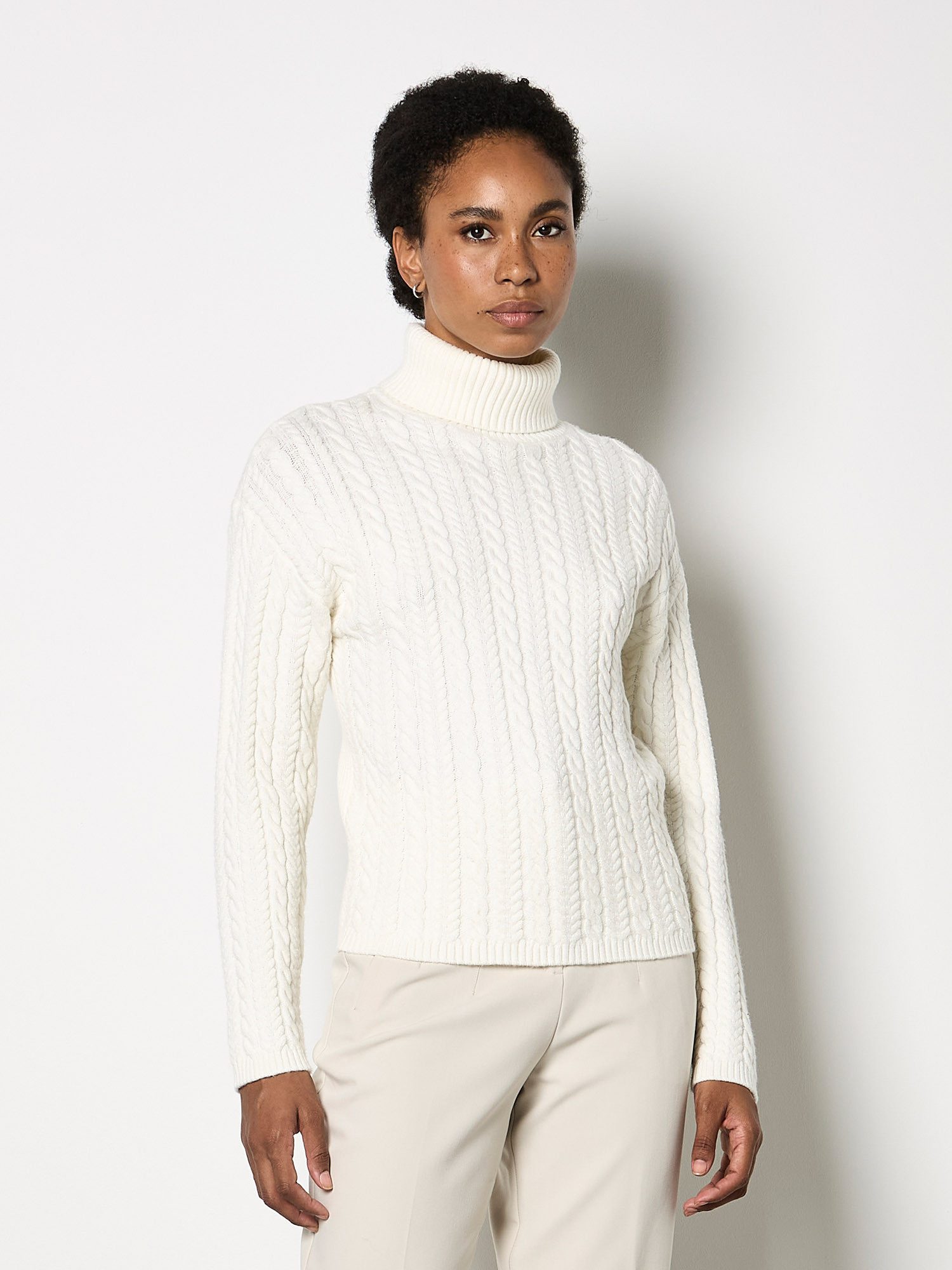 Apricot Rollkragenpullover Zopfpullover, mit Rollkragen günstig online kaufen