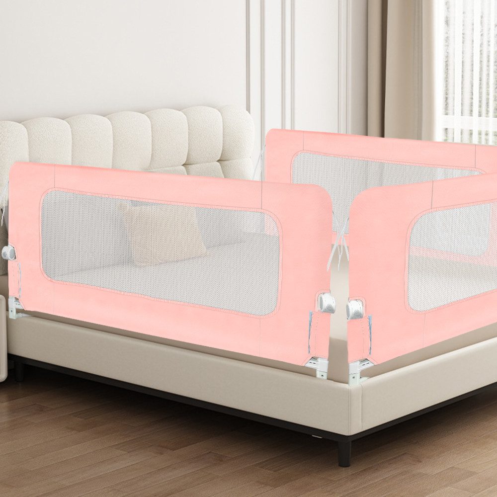 JEOBEST Bettschutzgitter Portable Bed Rail, Klappbares Bettgitter, Kinderbettgitter, (1St)150/180/200cm, Netzgewebe, Einfache Montage, Robuste Konstruktion