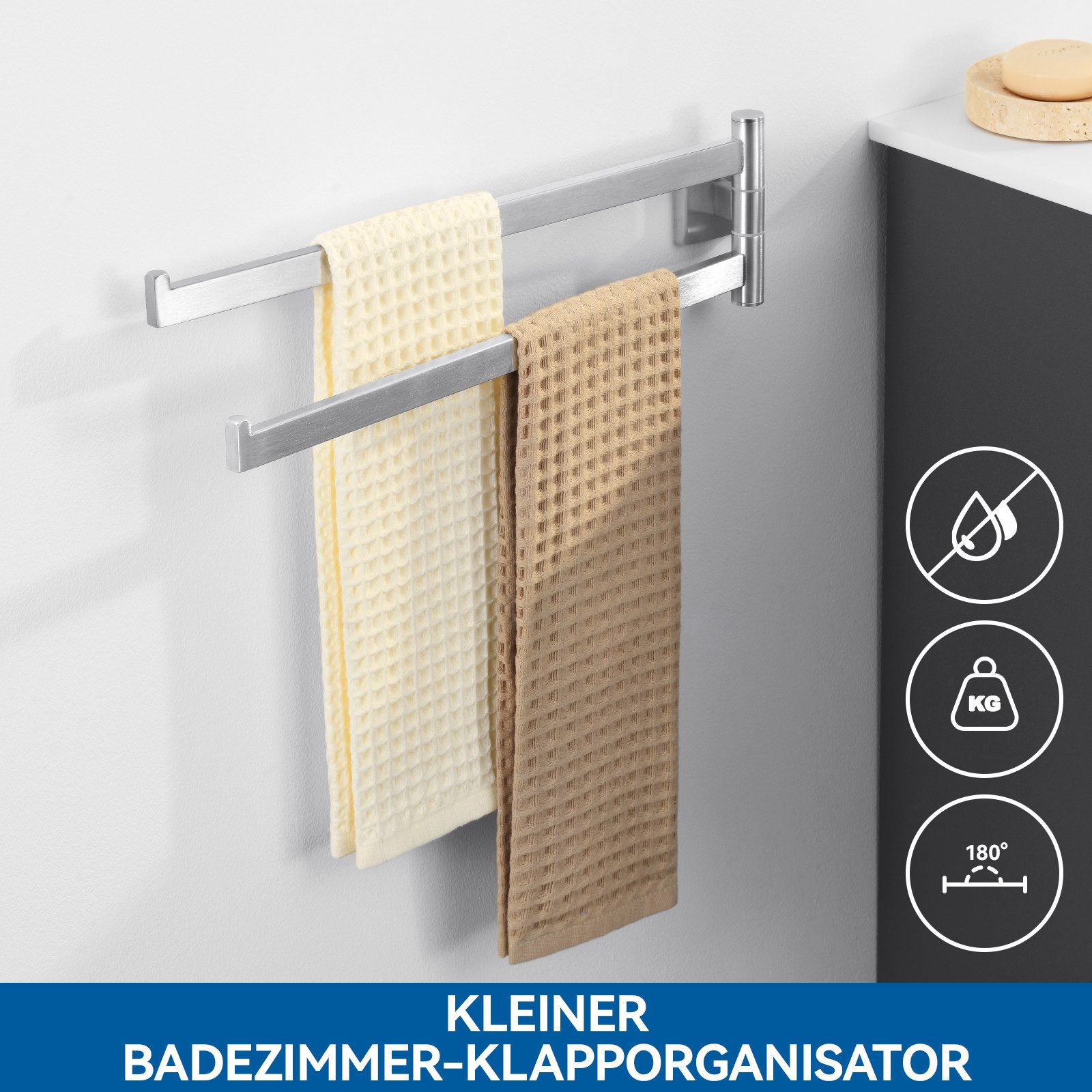 Auralum Max Handtuchhalter 40 cm Edelstahl günstig online kaufen