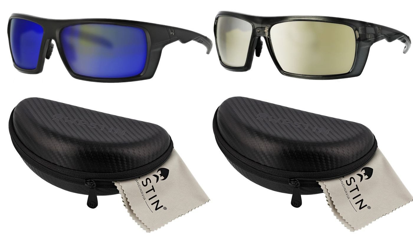 WESTIN Sonnenbrille W6 SPORT 30 LIQUID GREY LB BROWN LM SILVER FLASH AR BLUE FILTER