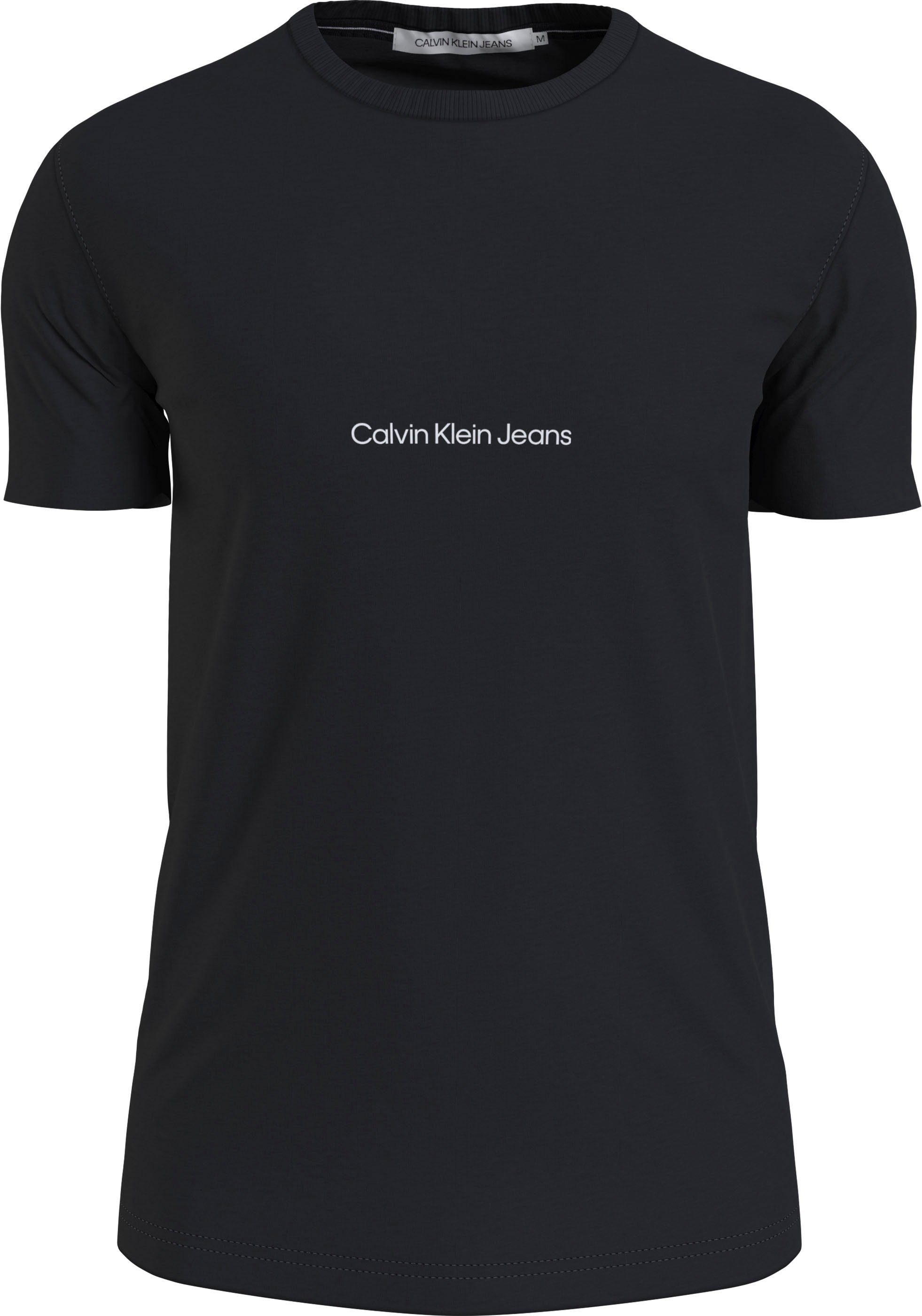 Jeans mit Calvin Klein Klein Calvin Ck Black Kurzarmshirt Jeans Logoprint