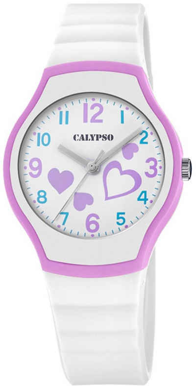 CALYPSO WATCHES Quarzuhr Junior Collection, K5806/1, Armbanduhr, Kinderuhr, mit Herzmotiv, ideal auch als Geschenk