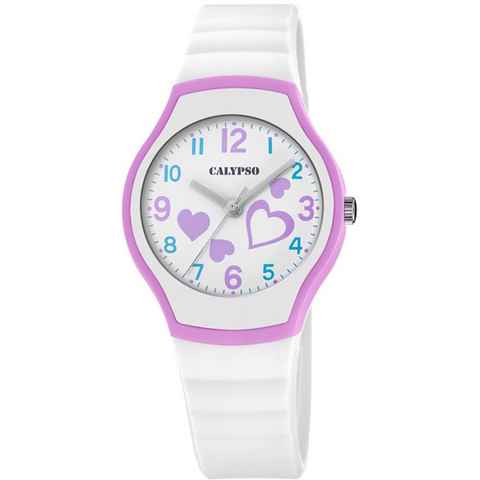 CALYPSO WATCHES Quarzuhr Junior Collection, K5806/1, Armbanduhr, Kinderuhr, mit Herzmotiv, ideal auch als Geschenk