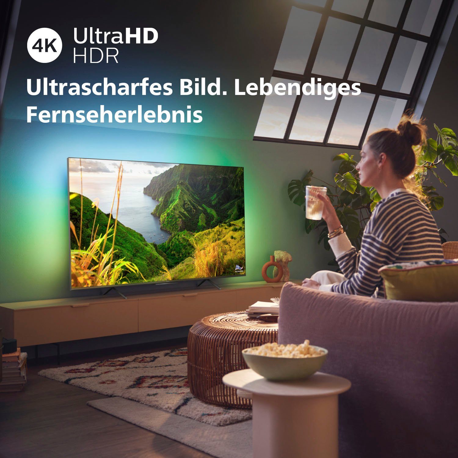 Philips 70PUS8108/12 LED-Fernseher (177 cm/70 4K Smart-TV) HD, Zoll, Ultra