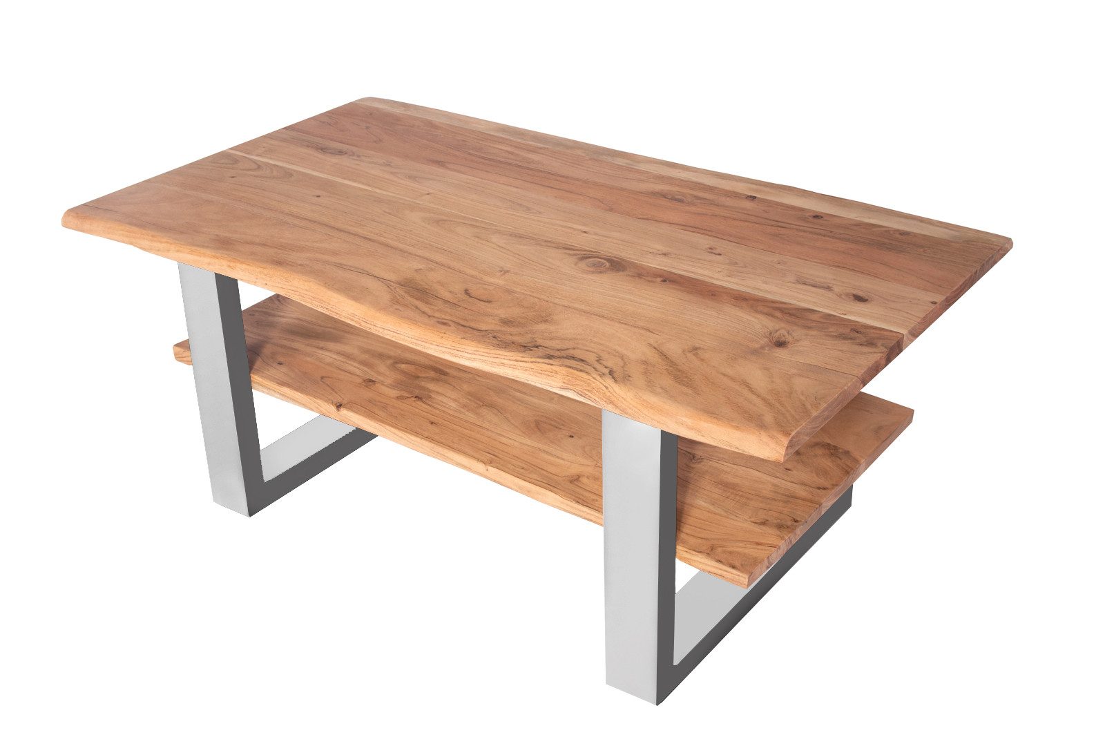 Loreno® Couchtisch Patrick, Baumkante, Akazie massiv, günstig online kaufen