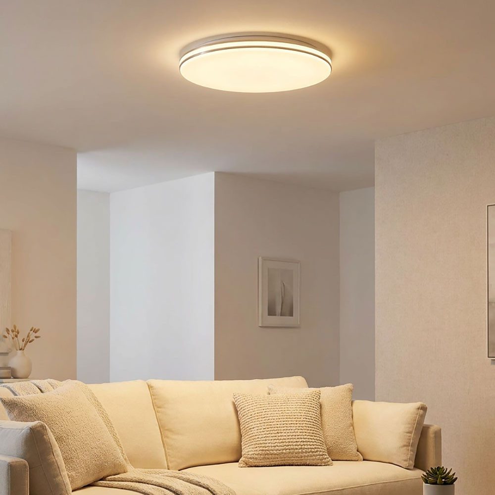 GLOBO LIGHTING LED Deckenleuchte, LED-Leuchtmittel fest verbaut, Warmweiß, Deckenlampe LED Deckenleuchte Küchenlampe Wohnzimmerleuchte