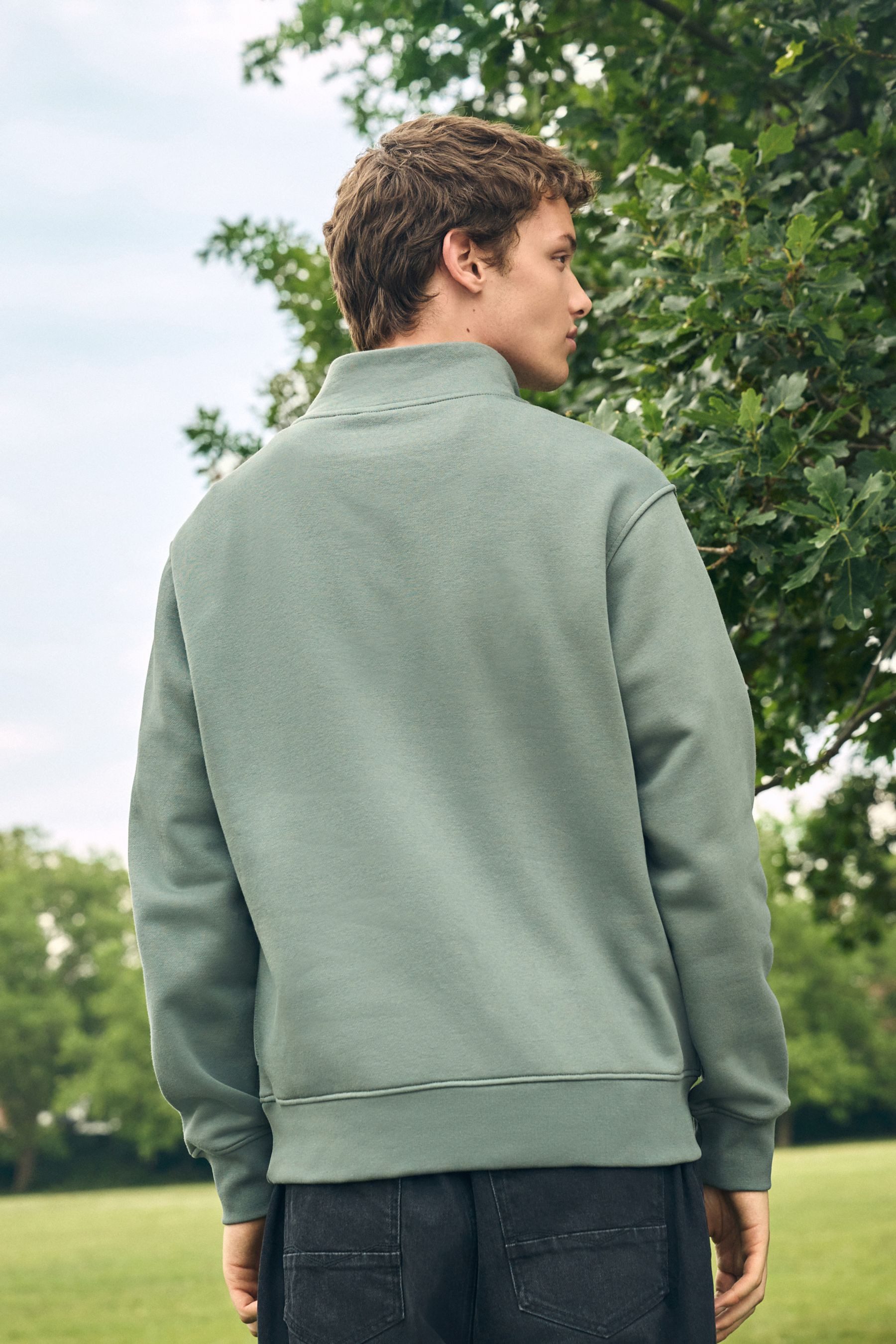 Next Sweater Sweatshirt mit 1/4-Reißverschluss und günstig online kaufen