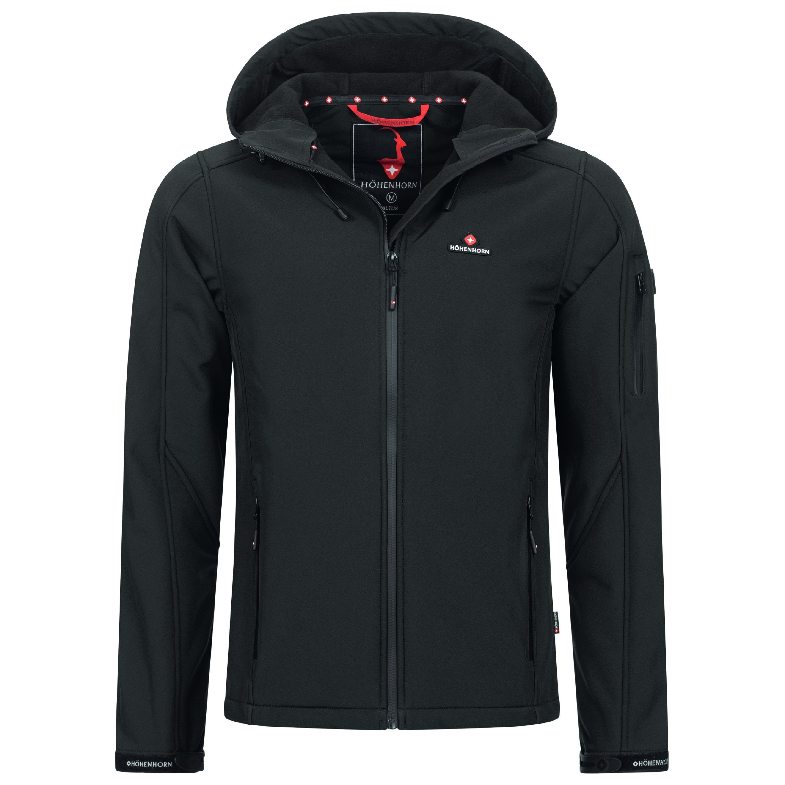 Outdoor Softshelljacke Höhenhorn Midnight-Black Übergangsjacke Jacke Softshell Herren Funktionsjacke Altus