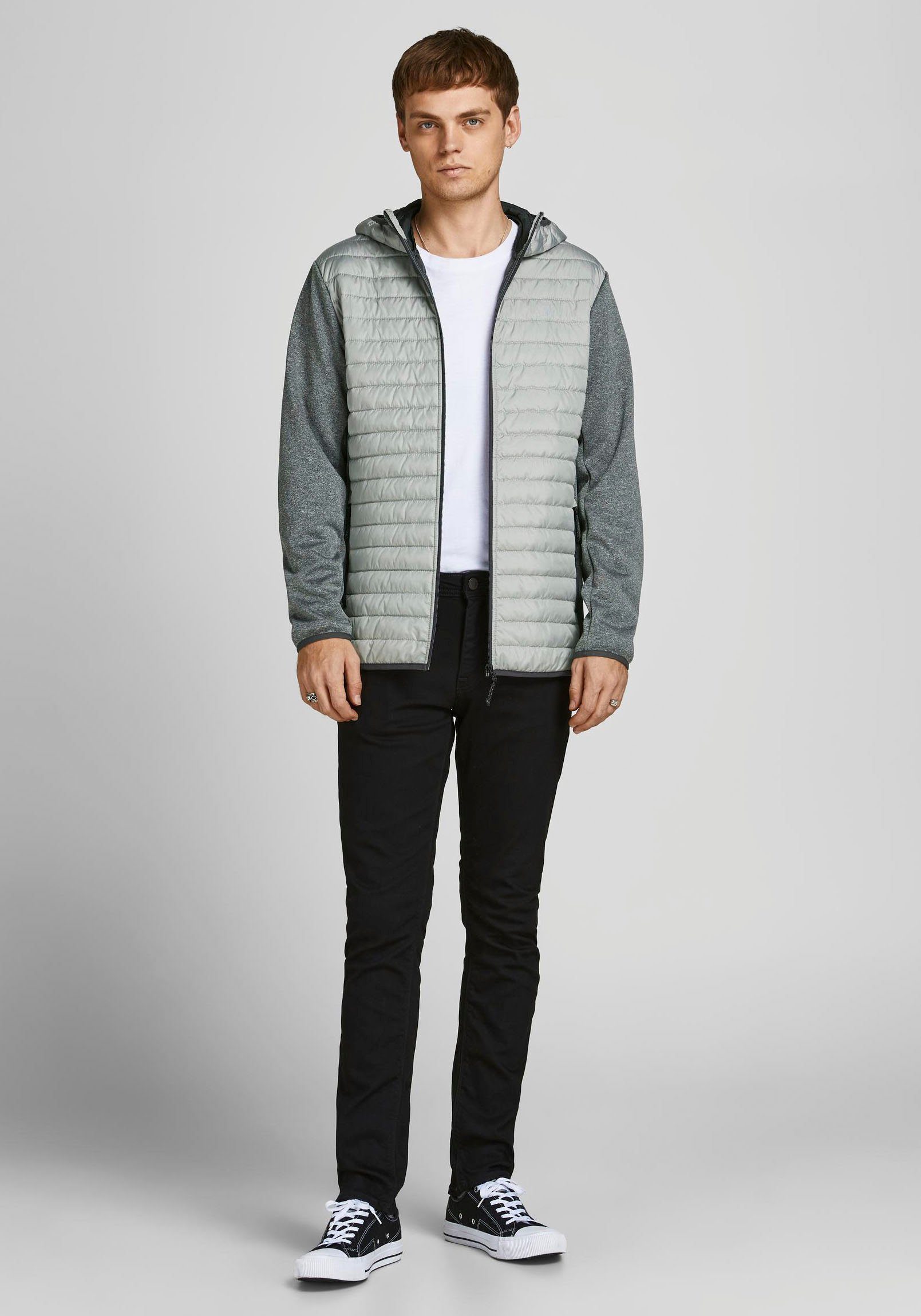 Jack & Jones Steppjacke JACKET grey QUILTED MULTI