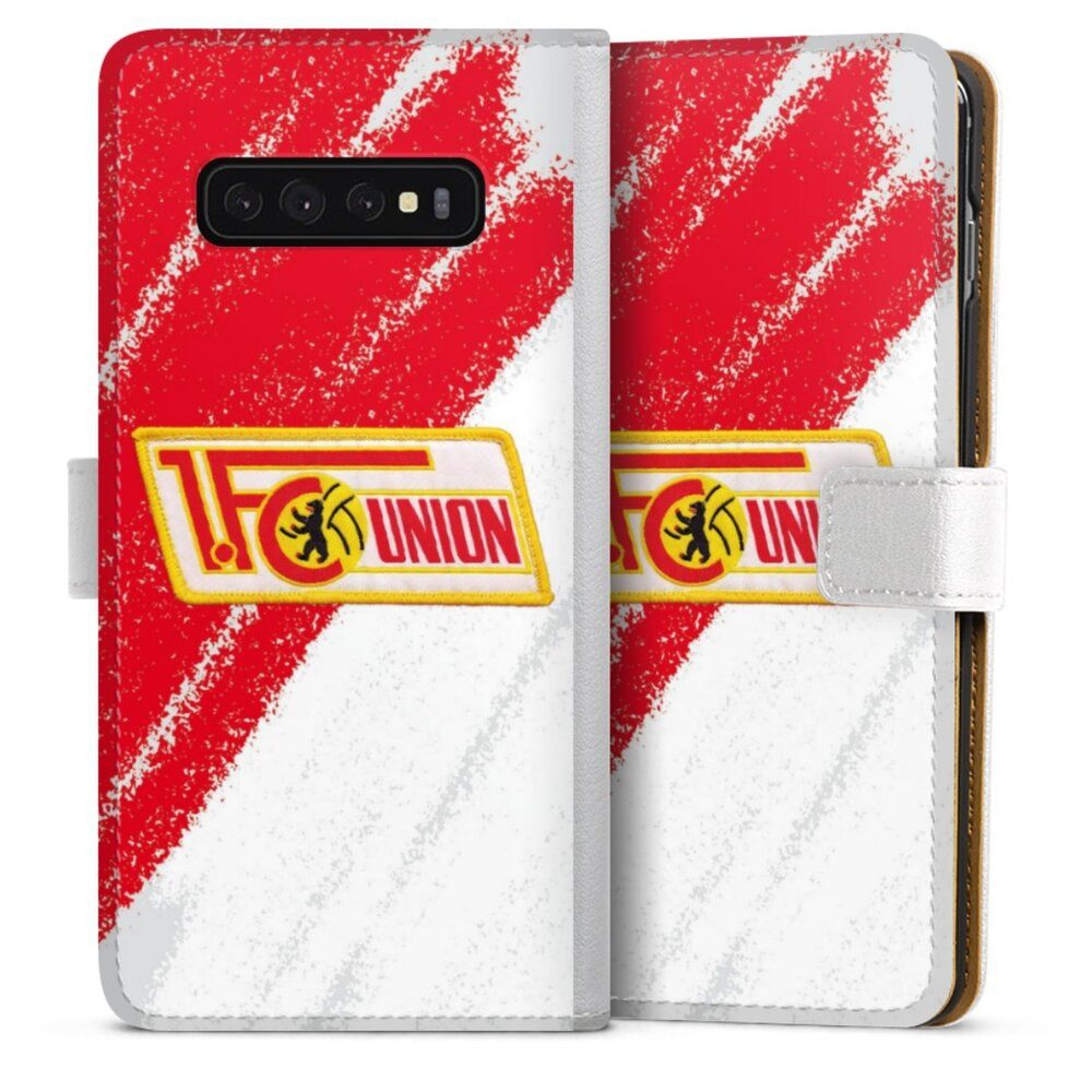 DeinDesign Handyhülle Offizielles Lizenzprodukt 1. FC Union Berlin Logo, Samsung Galaxy S10 Plus Hülle Handy Flip Case Wallet Cover