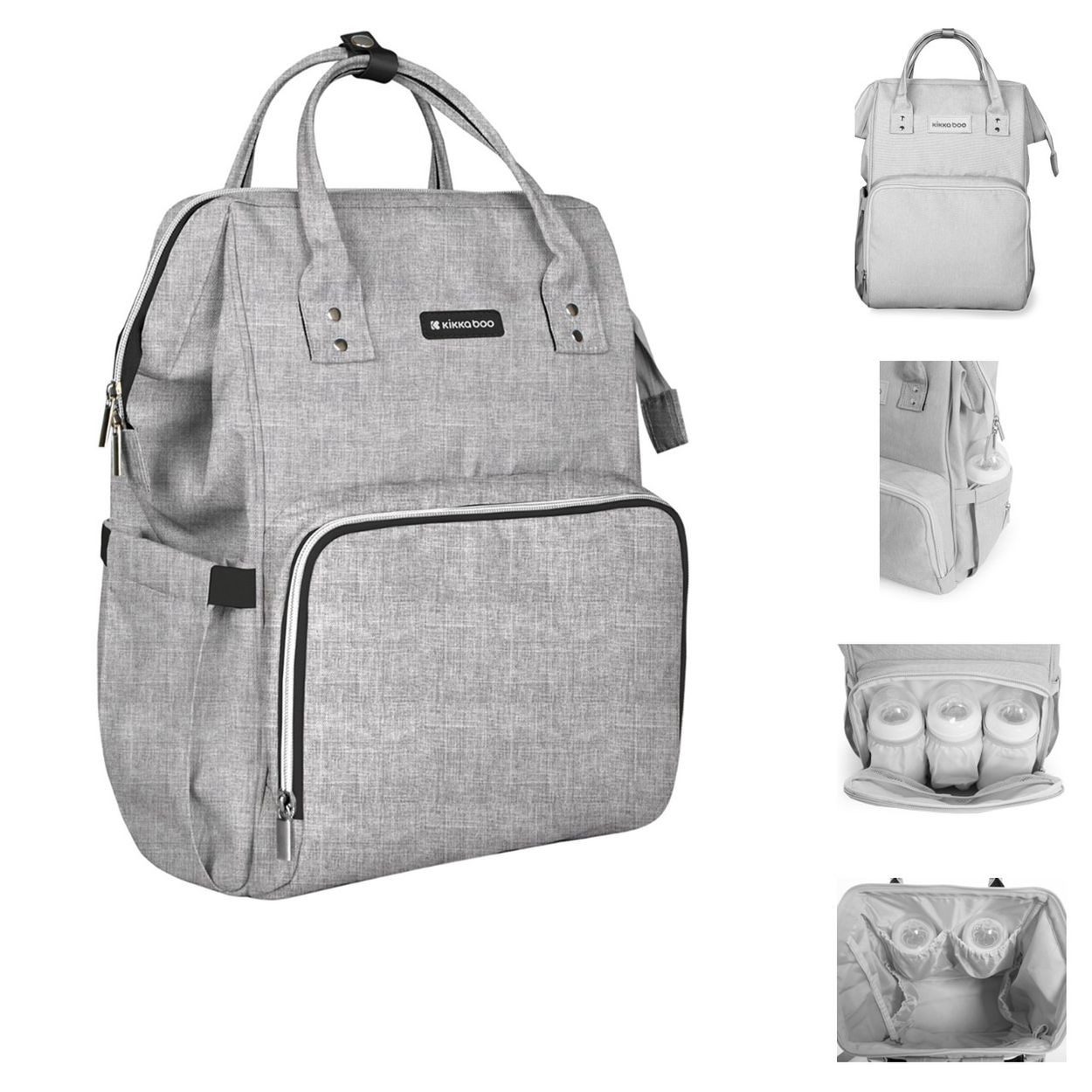 Kikkaboo Wickeltasche Wickeltasche Siena (1-tlg), Rucksack, Wickelunterlage, Grifflänge einstellbar