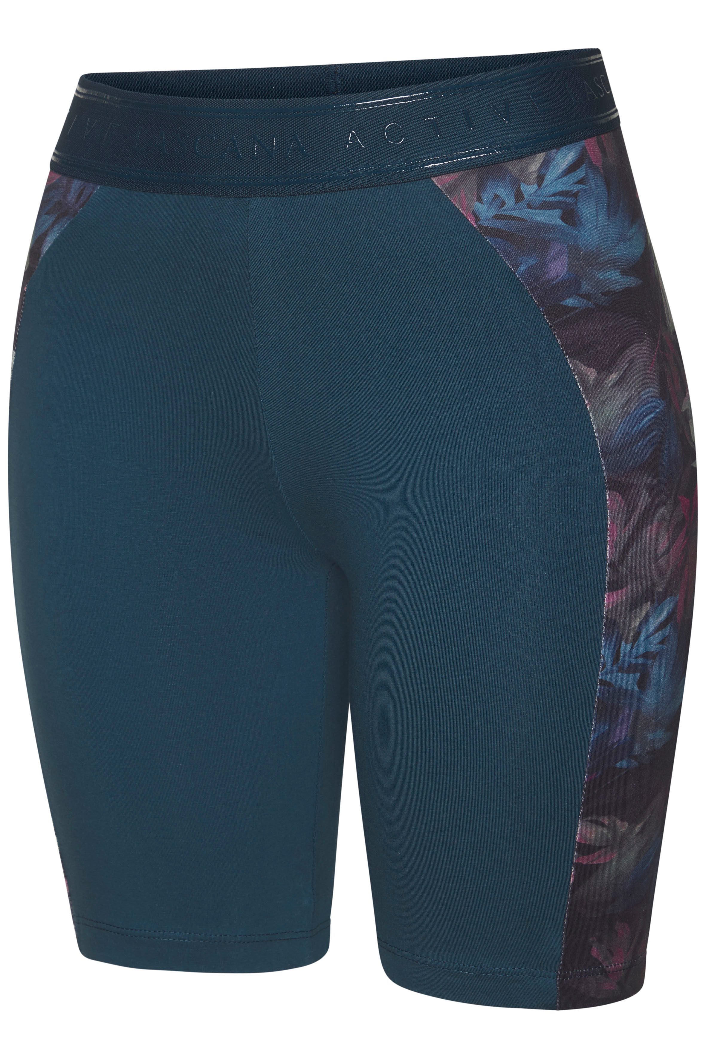 LASCANA ACTIVE Shorts mit floralen Einsätzen