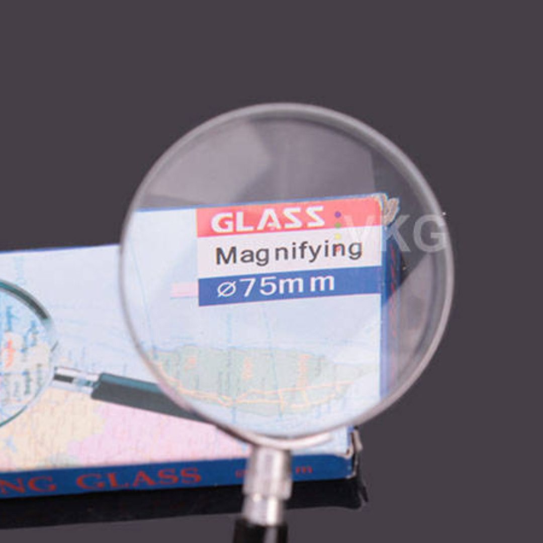 RACEL Handlupe Lupe 3x Vergrößerung Handlupe Echtglas Leselupe verschiedene Größen, Klar, robust – Bild 2 von 2