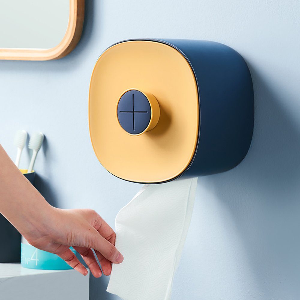 Steckdosenstandard L.Ru UG Papiertuchspender Kreative Wandmontierte (1-tlg), für Gesichtshandtücher Toilettenpapierbox Stanzen, Aufbewahrungsbox ohne