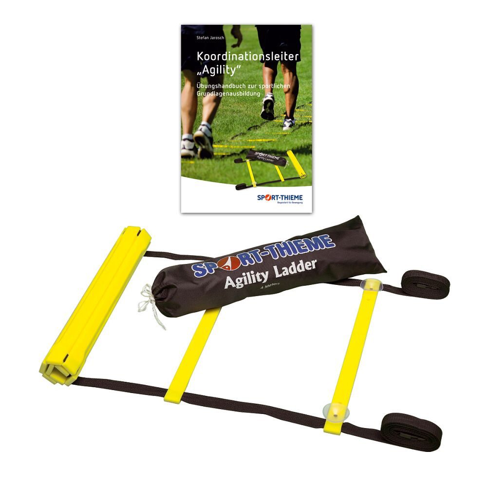 Trainingshilfe Koordinationsleiter-Set Agility mit Übungshandbuch