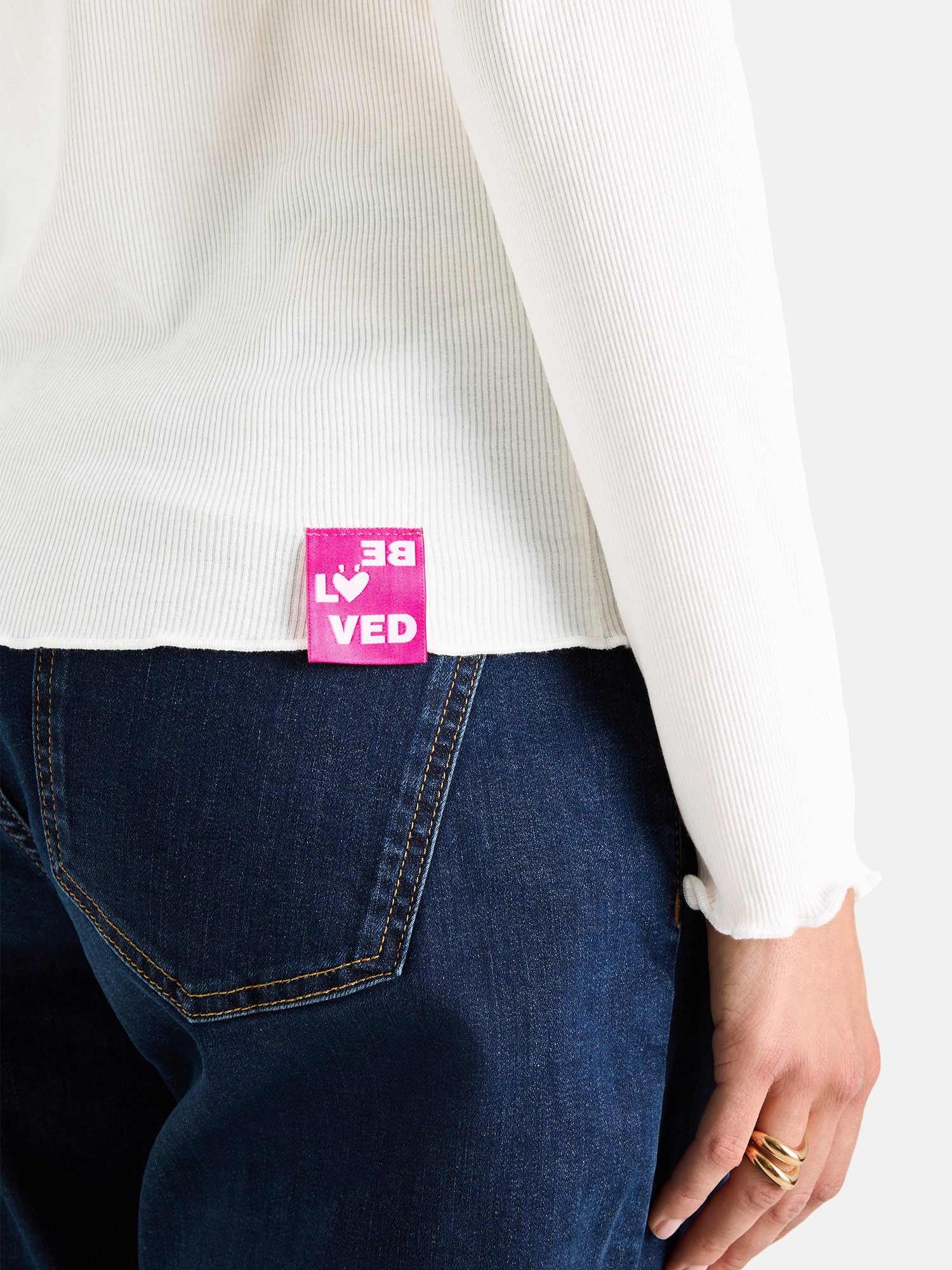 Lieblingsstück Langarmshirt KyraEP mit gewellten Saumabschlüssen