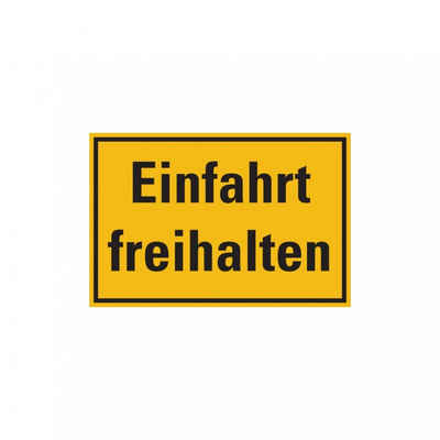 König Werbeanlagen Hinweisschild Hinweisschild, Einfahrt freihalten, 200x300mm, Kunststoff, PVC 1 Stk.