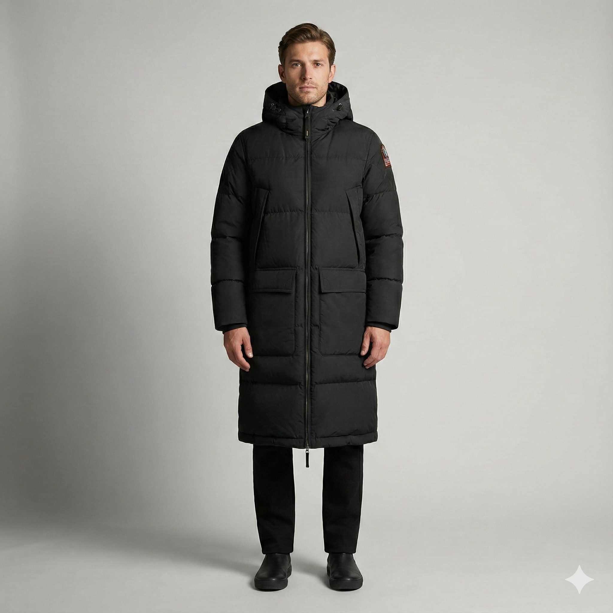 Parajumpers Daunenmantel PJS LONG BEAR - DAUNEN PARKA MIT KAPUZE für Herren Black Schwarz – Bild 4 von 5