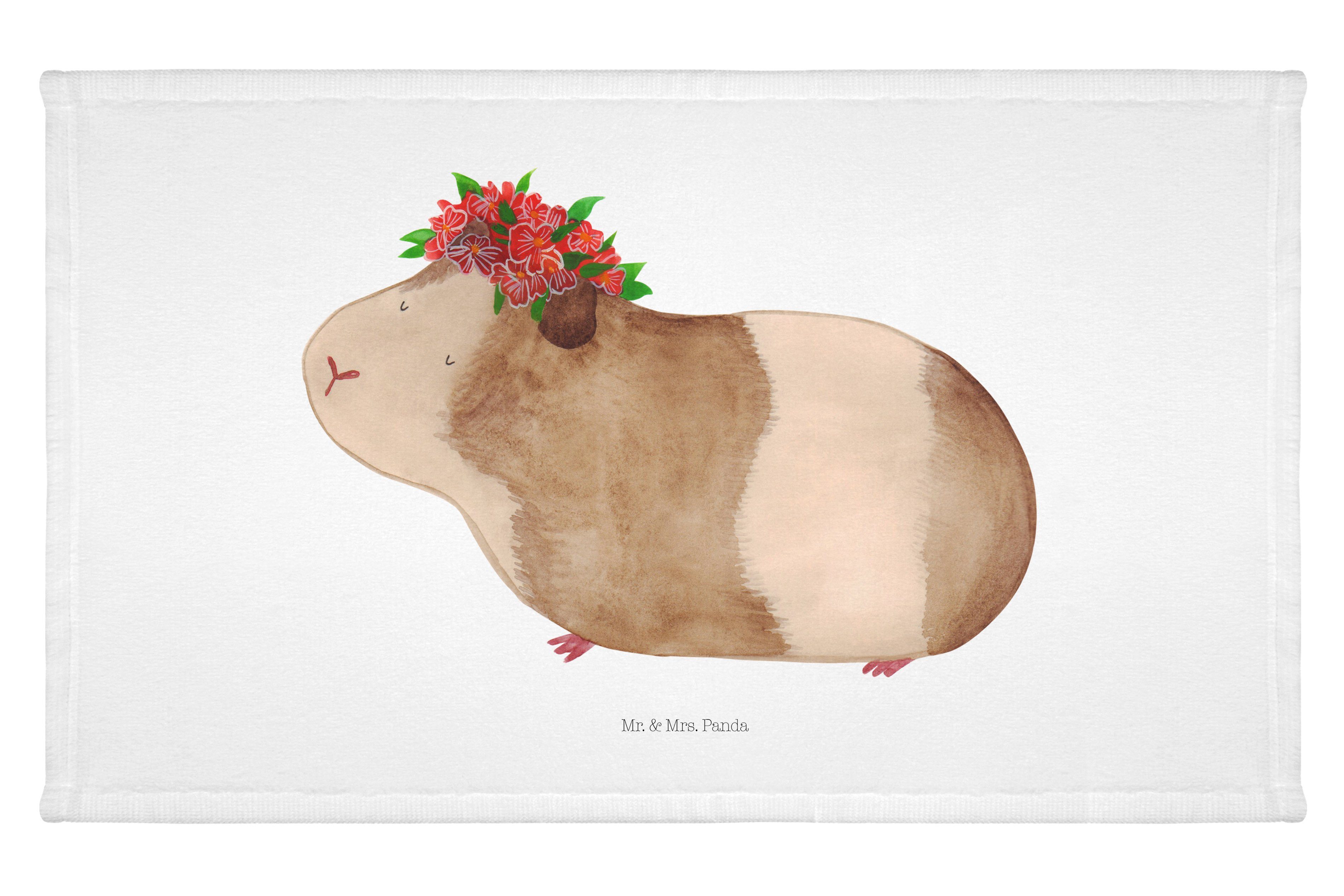 Handtuch Meerschweinchen Weisheit - Weiß - Geschenk, Tiere, Spruch, Wunderland
