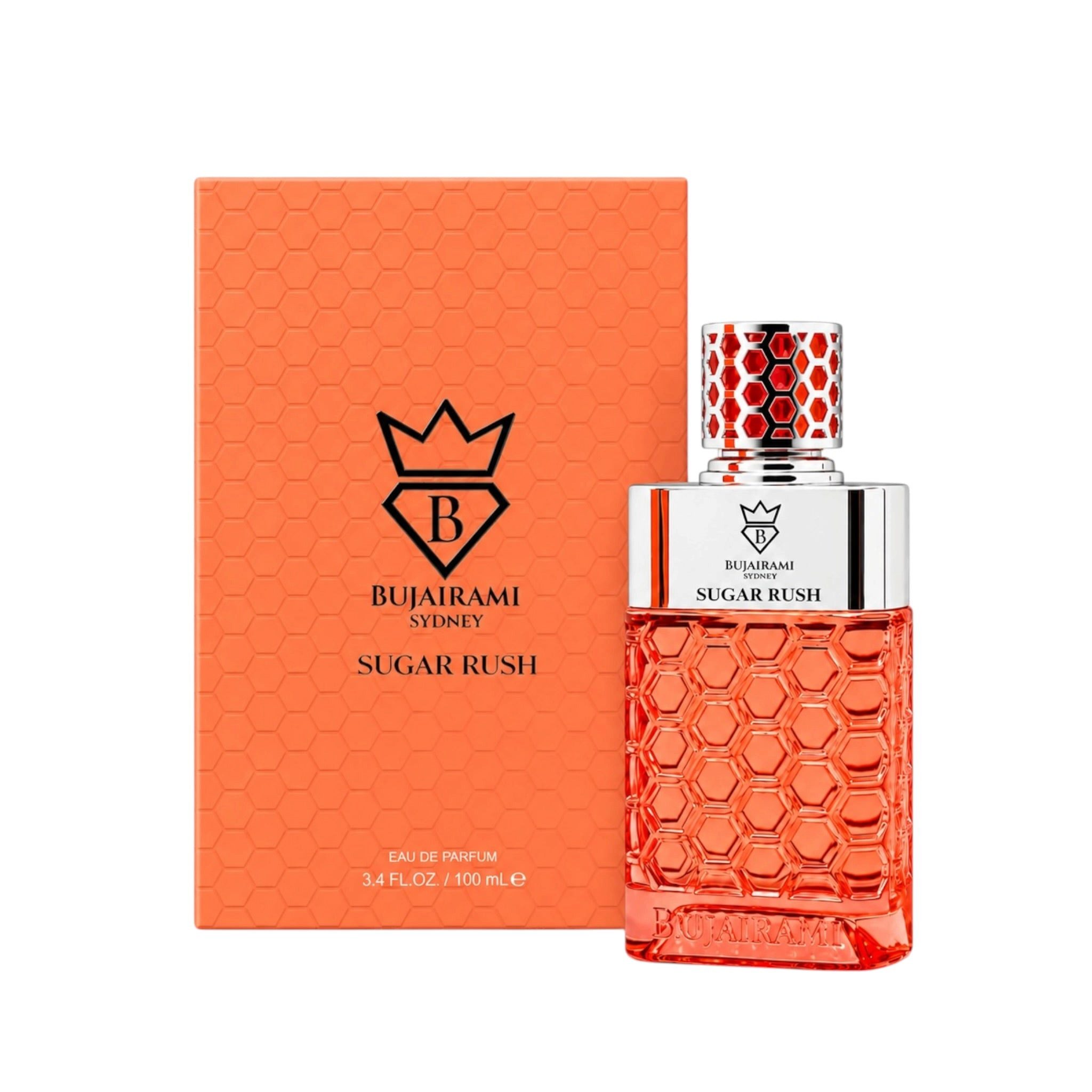 Bujairami Eau de Parfum Sugar Rush, 100 ml, für Damen und Herren, Eau de Parfum