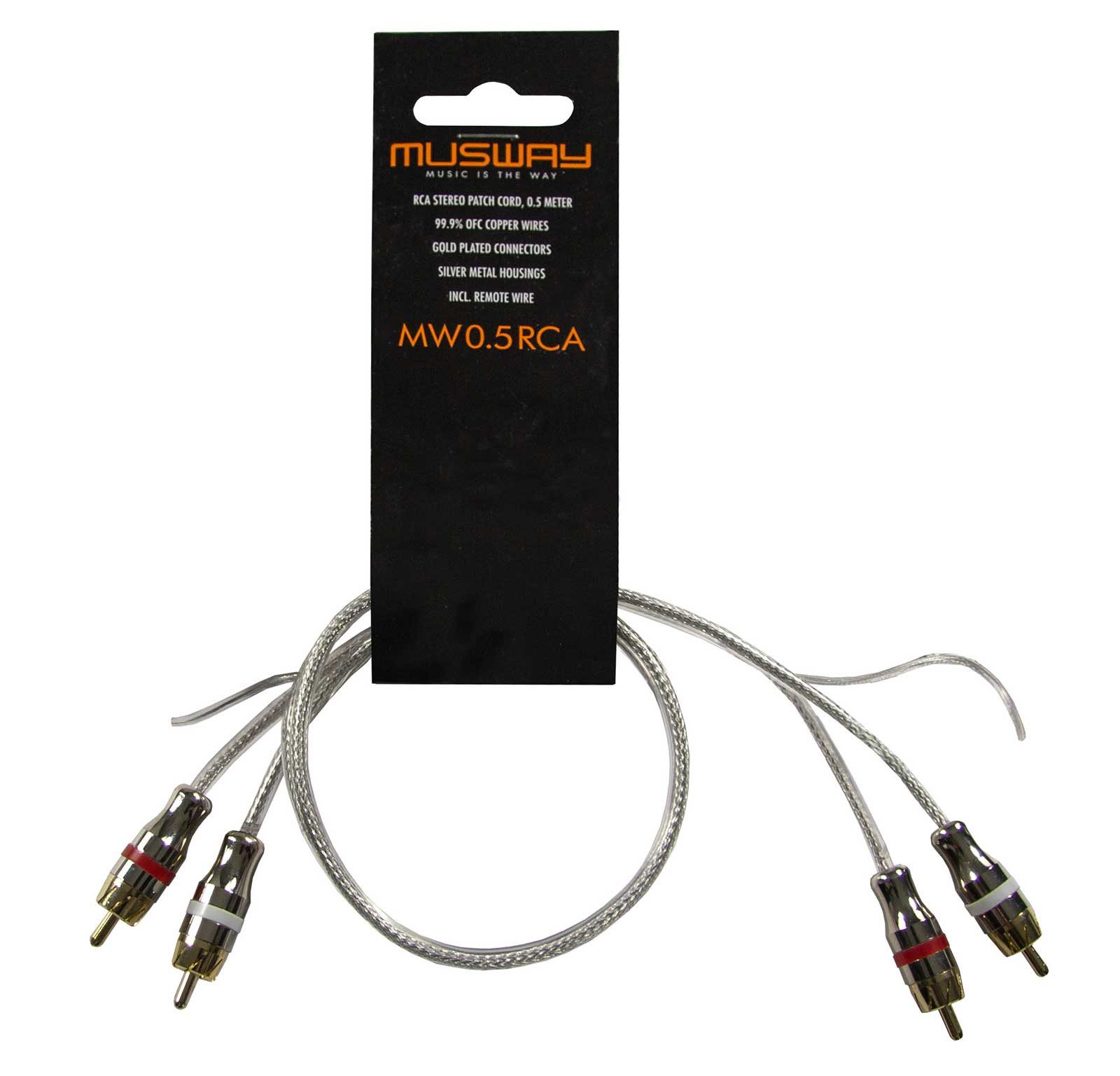 Musway MUSWAY MW0.3RCA Cinchkabel 0,3 m Audio- & Video-Kabel