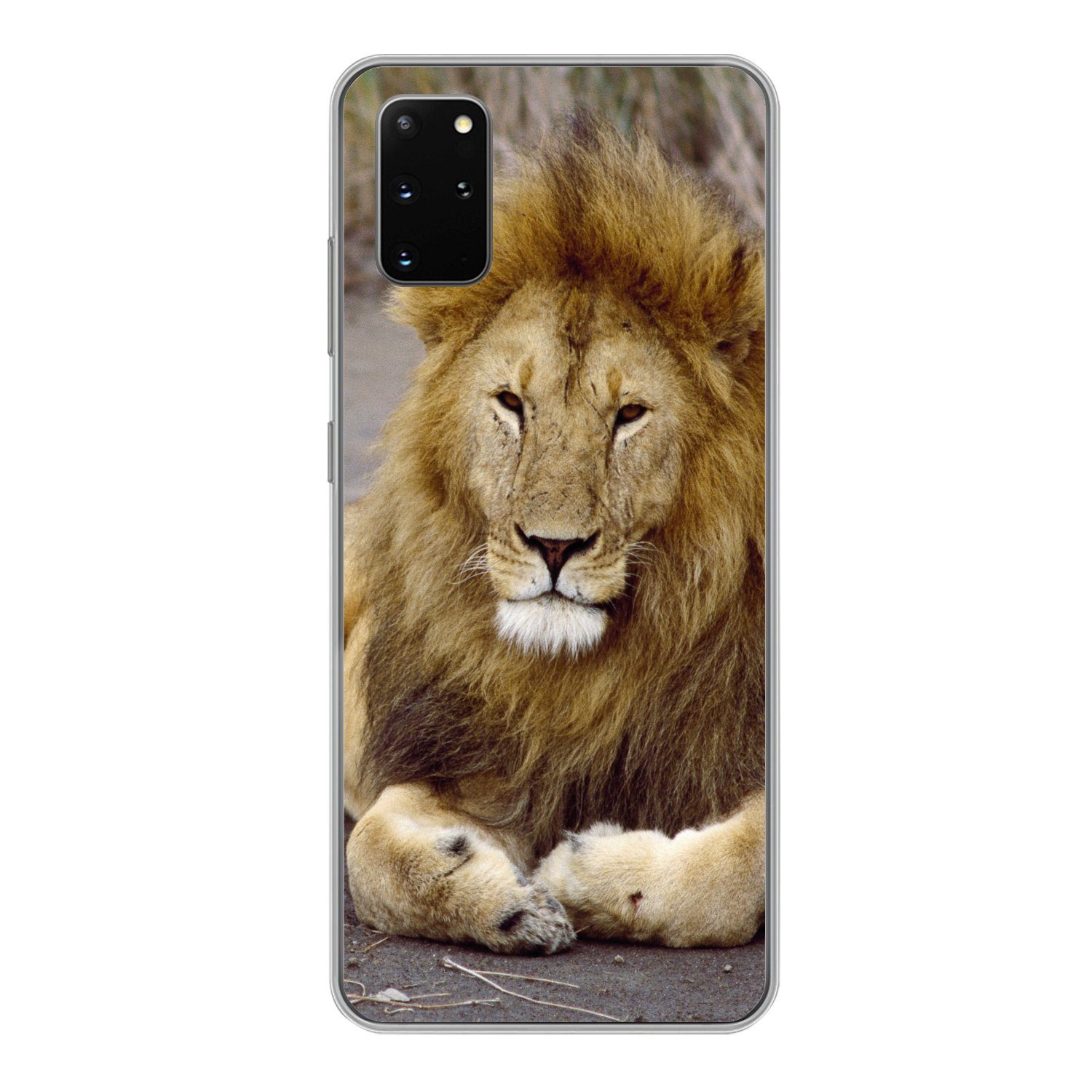 MuchoWow Handyhülle für Samsung Galaxy S20 Plus Löwe - Afrika - Tier, Phone Case, Silikon, Schutzhülle Dünn