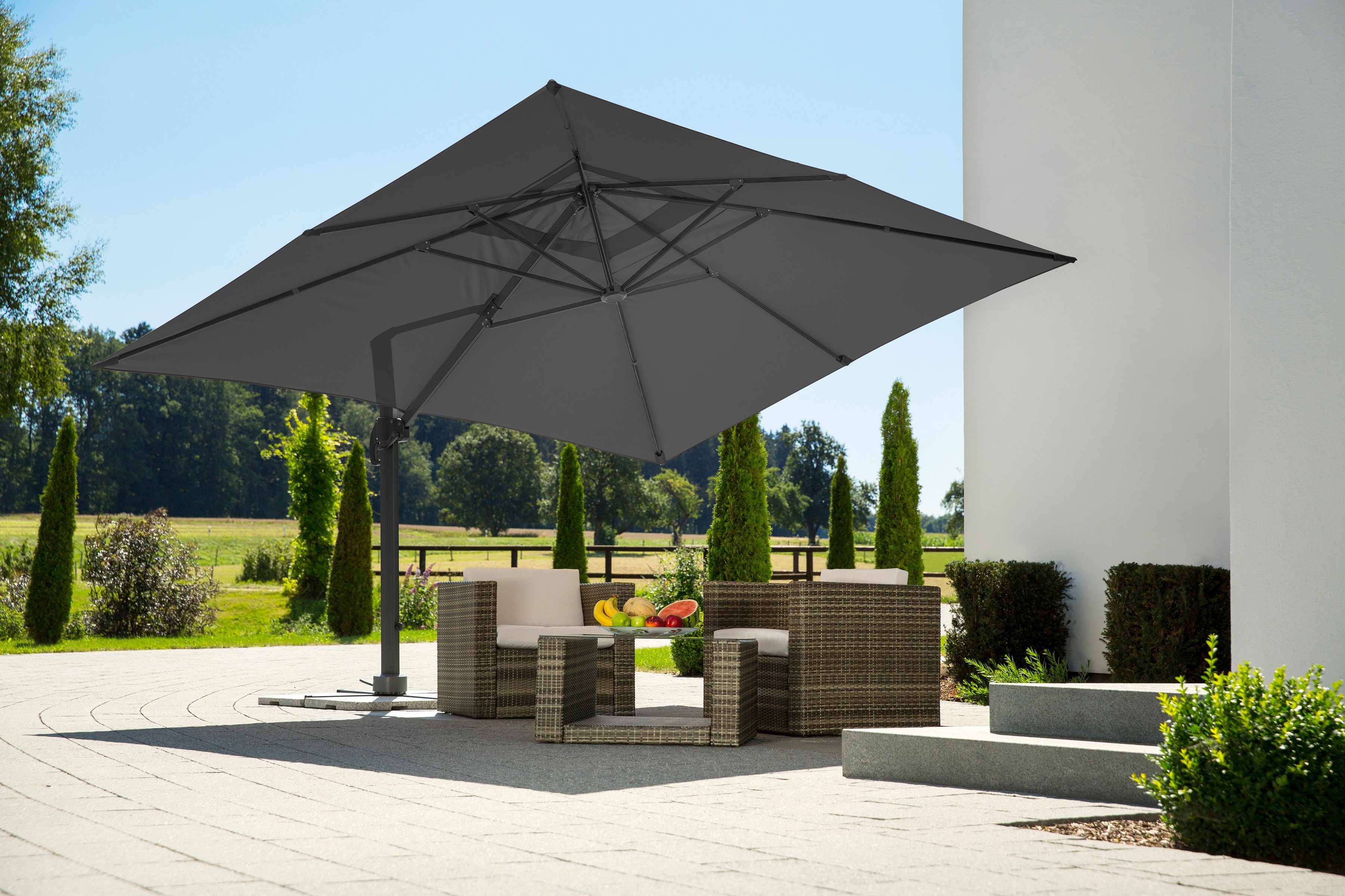 SCHNEIDER SCHIRME Ampelschirm »Rhodos Grande«, ca. 200 g/m², ohne