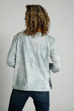 Gina Laura Sweatshirt Sweatshirt bedruckt Rundhals Langarm