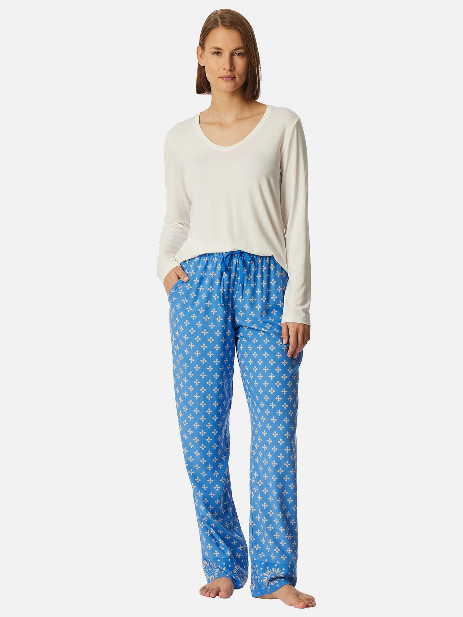 Schiesser Pyjamahose Mix & Relax schlaf-hose günstig online kaufen