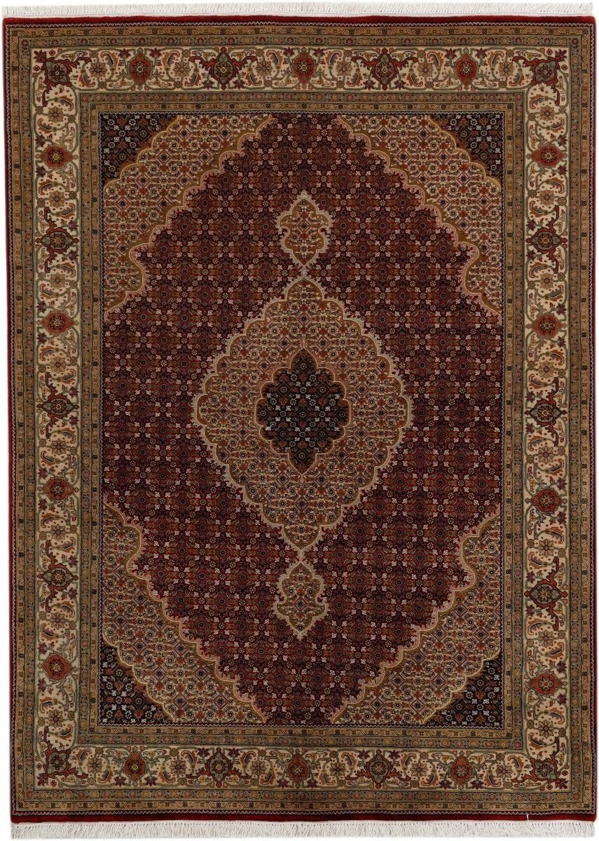 Orientteppich Indo Täbriz 151x205 Handgeknüpfter Orientteppich, Nain Trading, rechteckig, Höhe: 12 mm