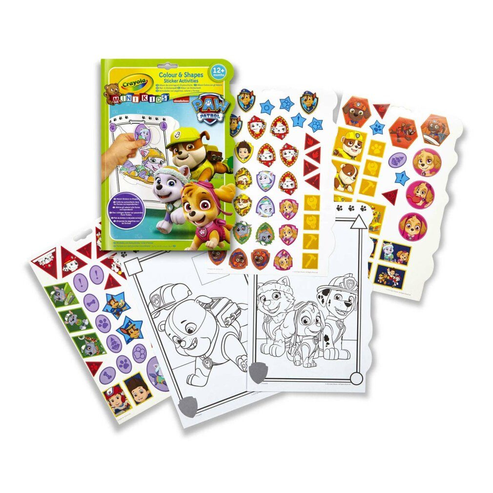 Crayola® Etiketten Crayola Mini Kids - Mal- und Stickerbuch PAW Patrol