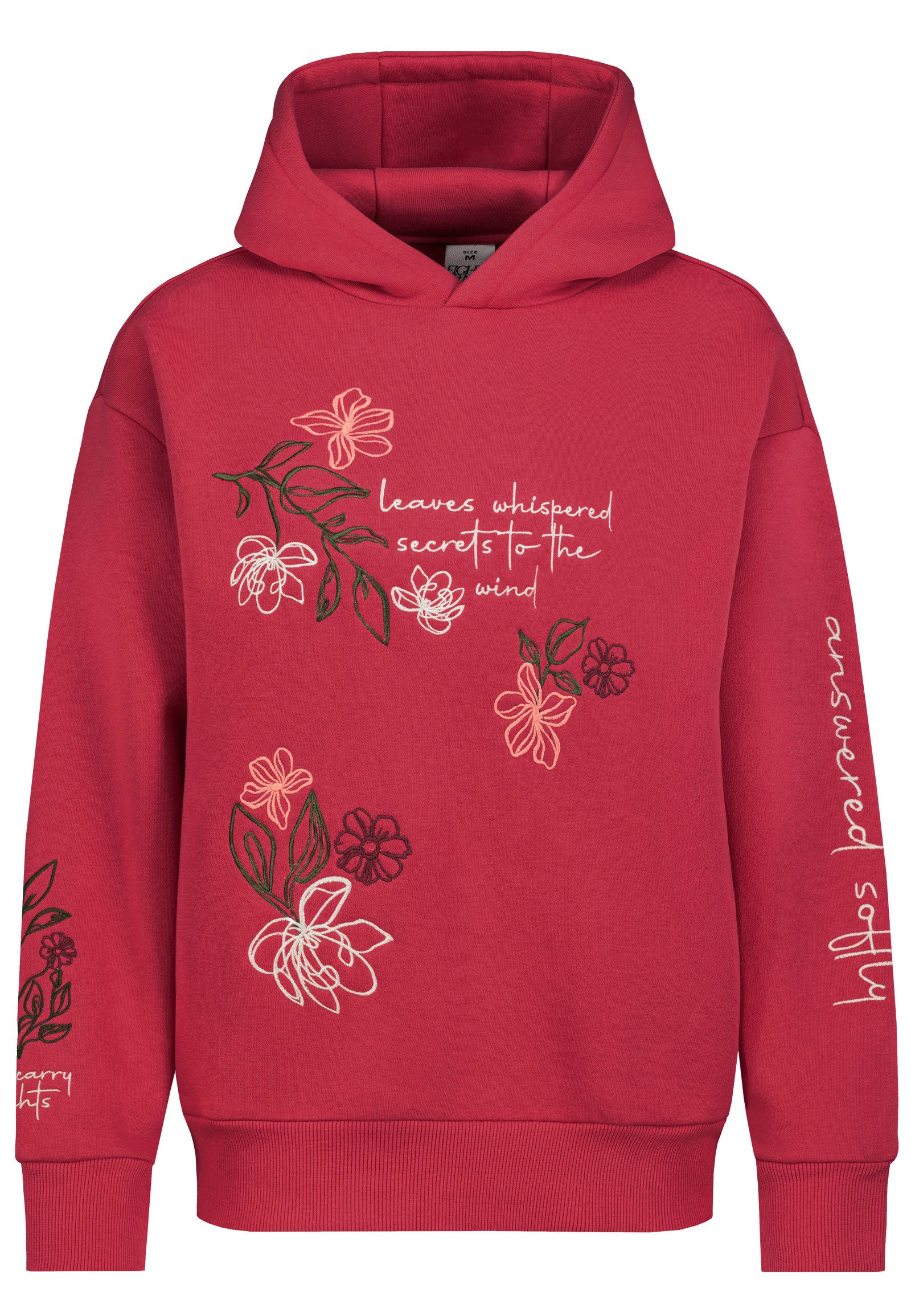 Eight2Nine Kapuzenpullover Damen Sweathoodie mit Stickerei unterschiedliche Motive, warme Sweatqualität