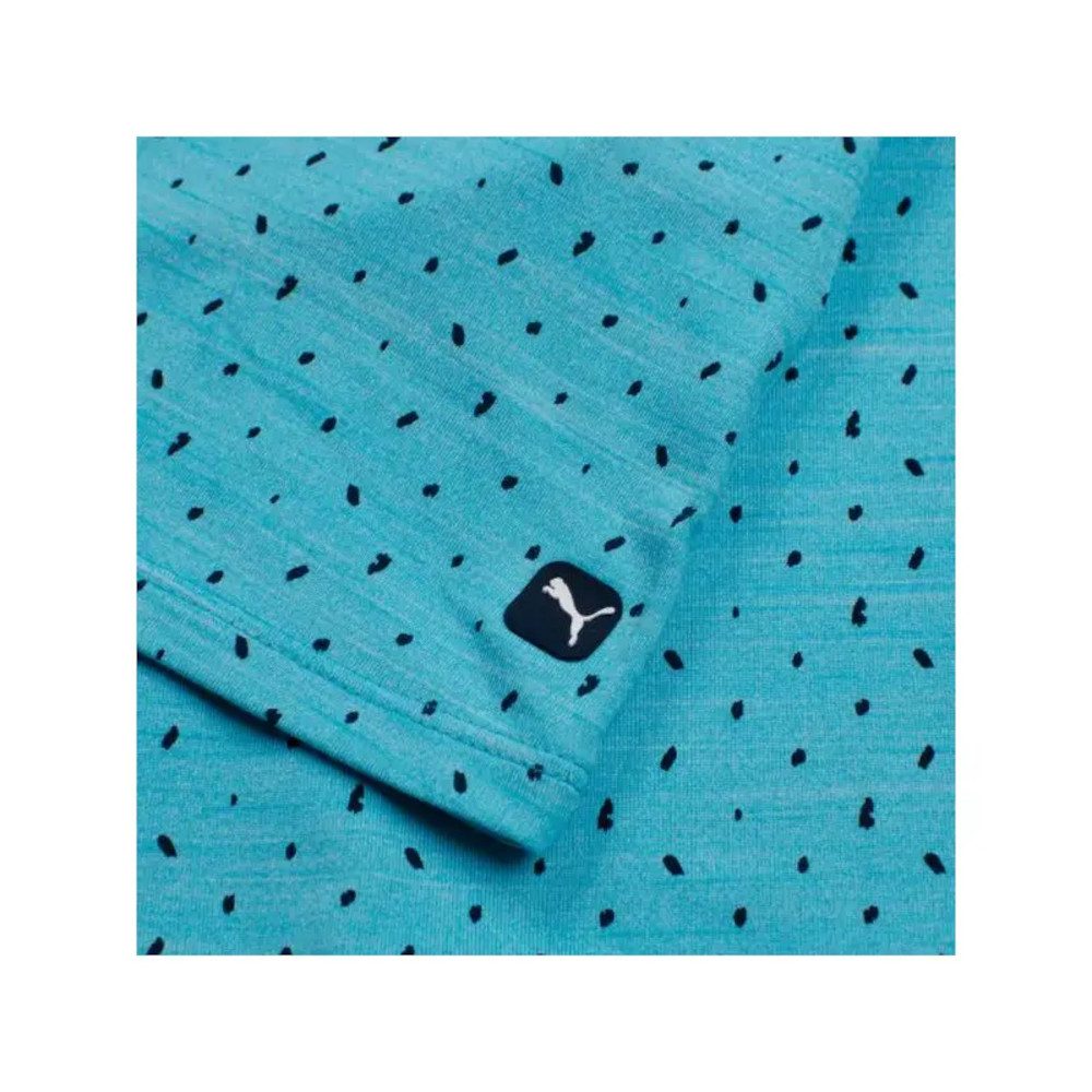 PUMA Poloshirt Puma Golf Polo Cloudspun Sleeveless Polka Hellblau Damen