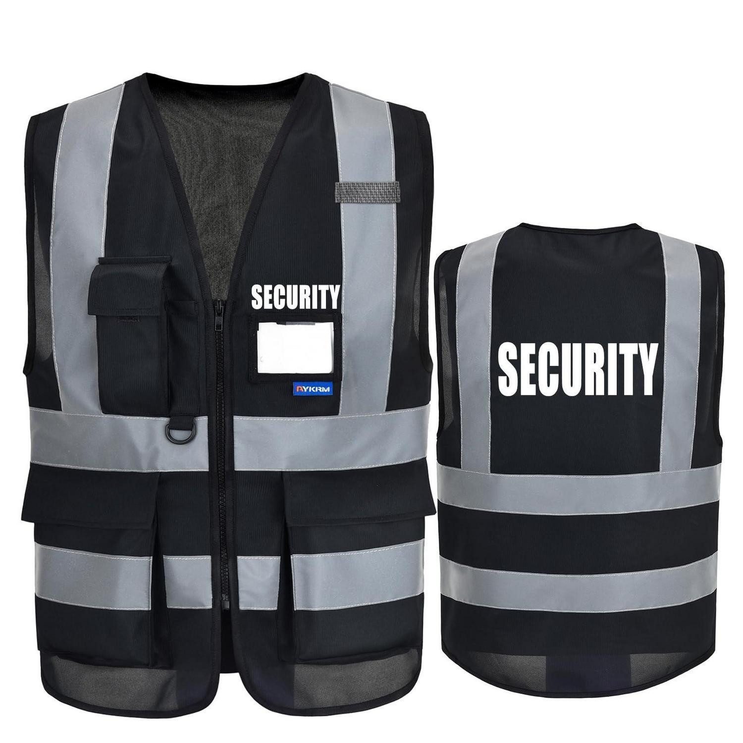 LuxusKollektion Warnweste Warnweste Gelb Orange Schwarz Security XS