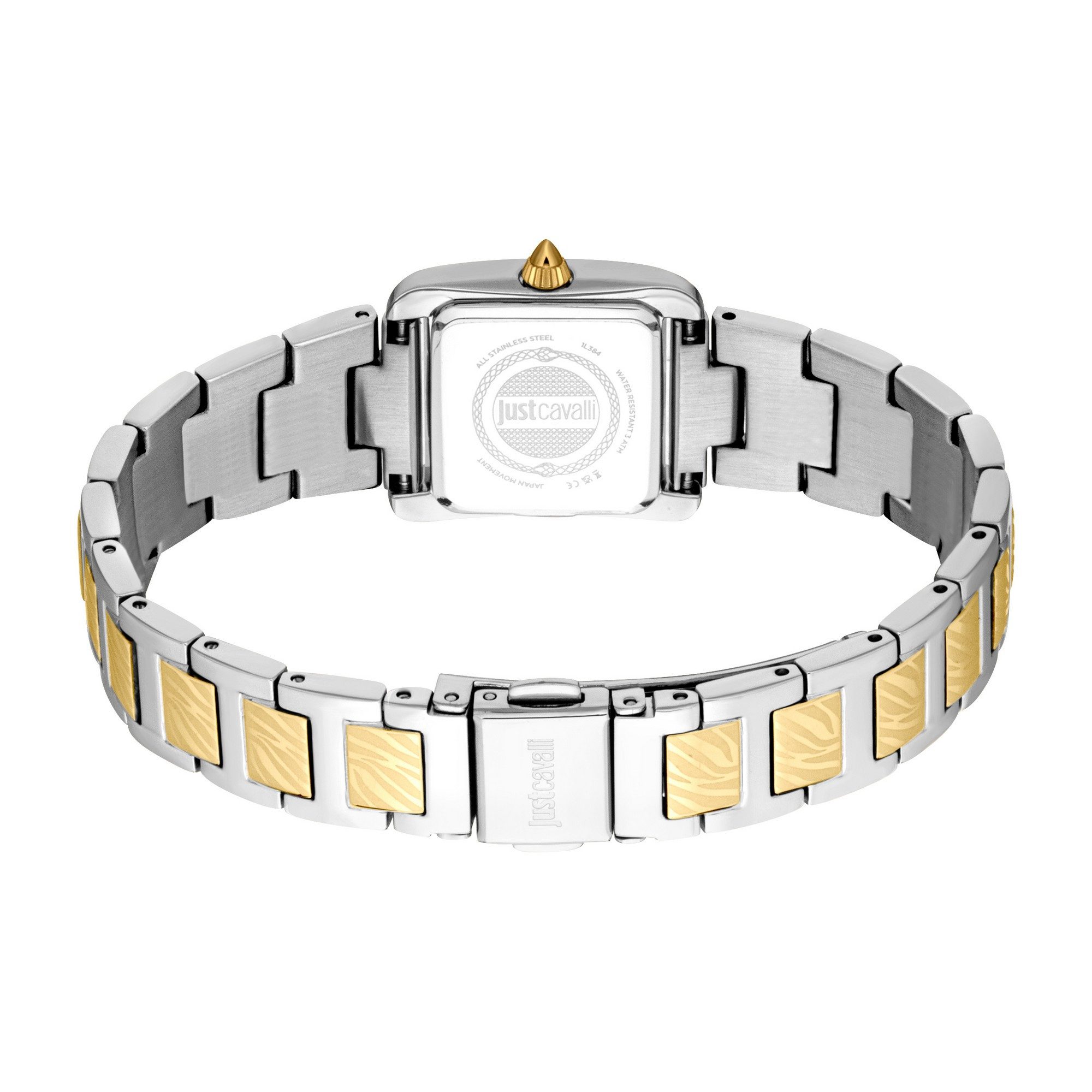 Just Cavalli Time Quarzuhr Sera JC1L384M0085, Armbanduhr, Damenuhr, Edelstahlarmband, analog, Kristallsteine