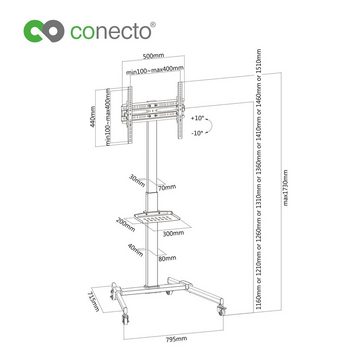 conecto conecto CC50789 TV Standfuß für LCD/LED/Plasma Bildschirme von 81-140 TV-Ständer