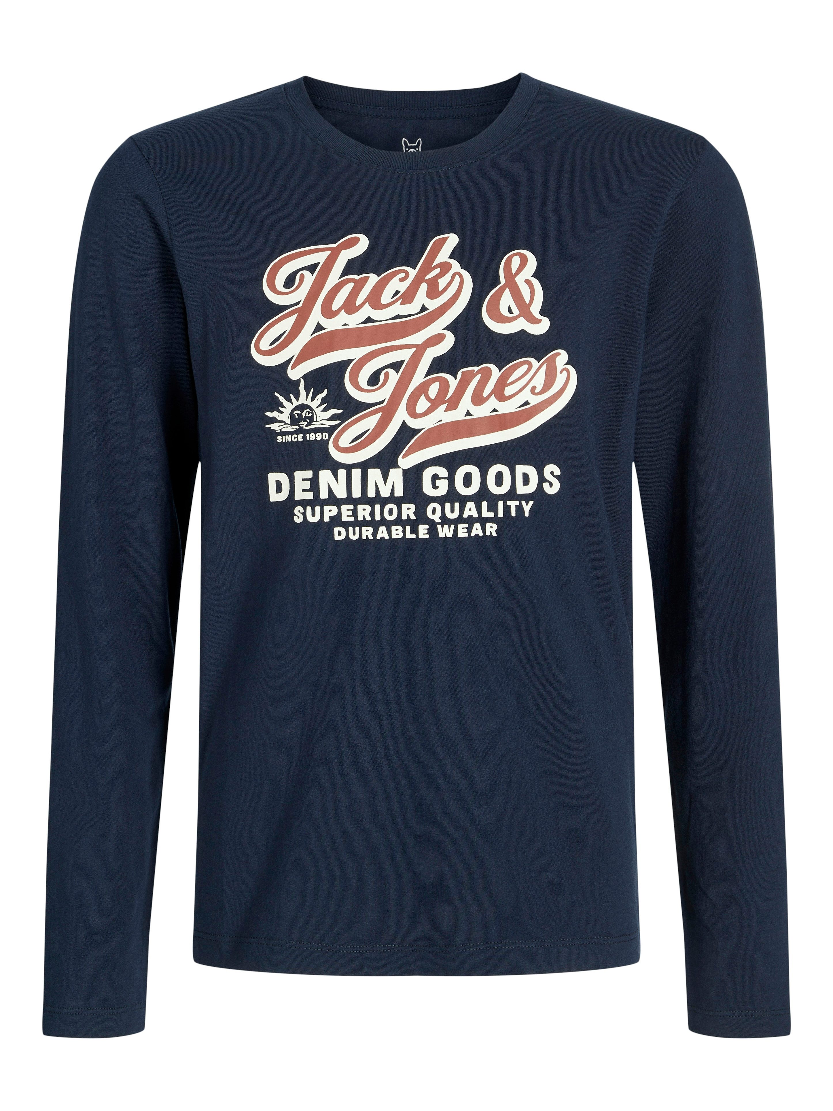 Langarmshirt JJELOGO TEE LS O-NEC 2 COL AW25 NOOS JNR