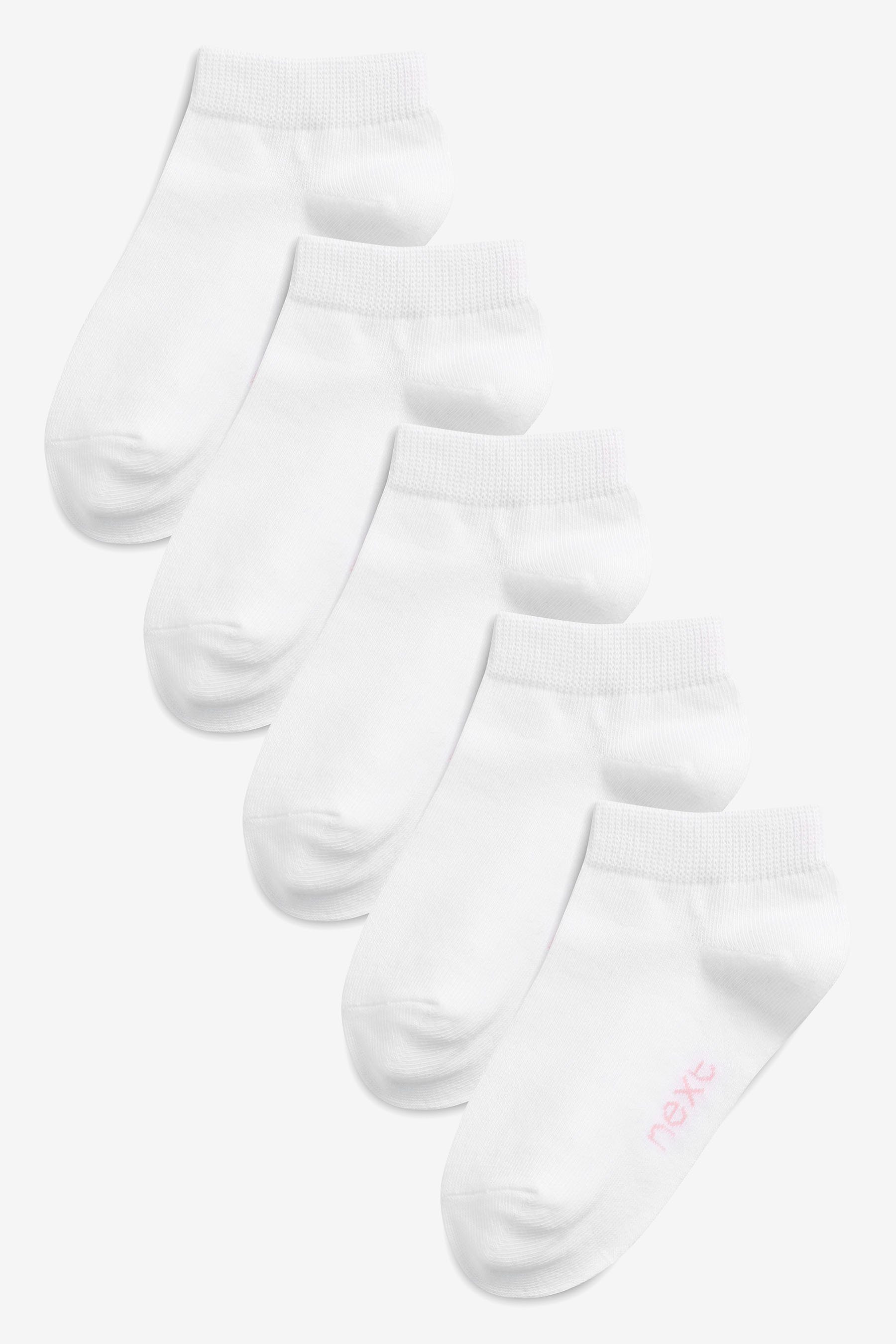 Next Socken Sneaker-Socken mit Baumwolle White (5-Paar) 5er-Pack im