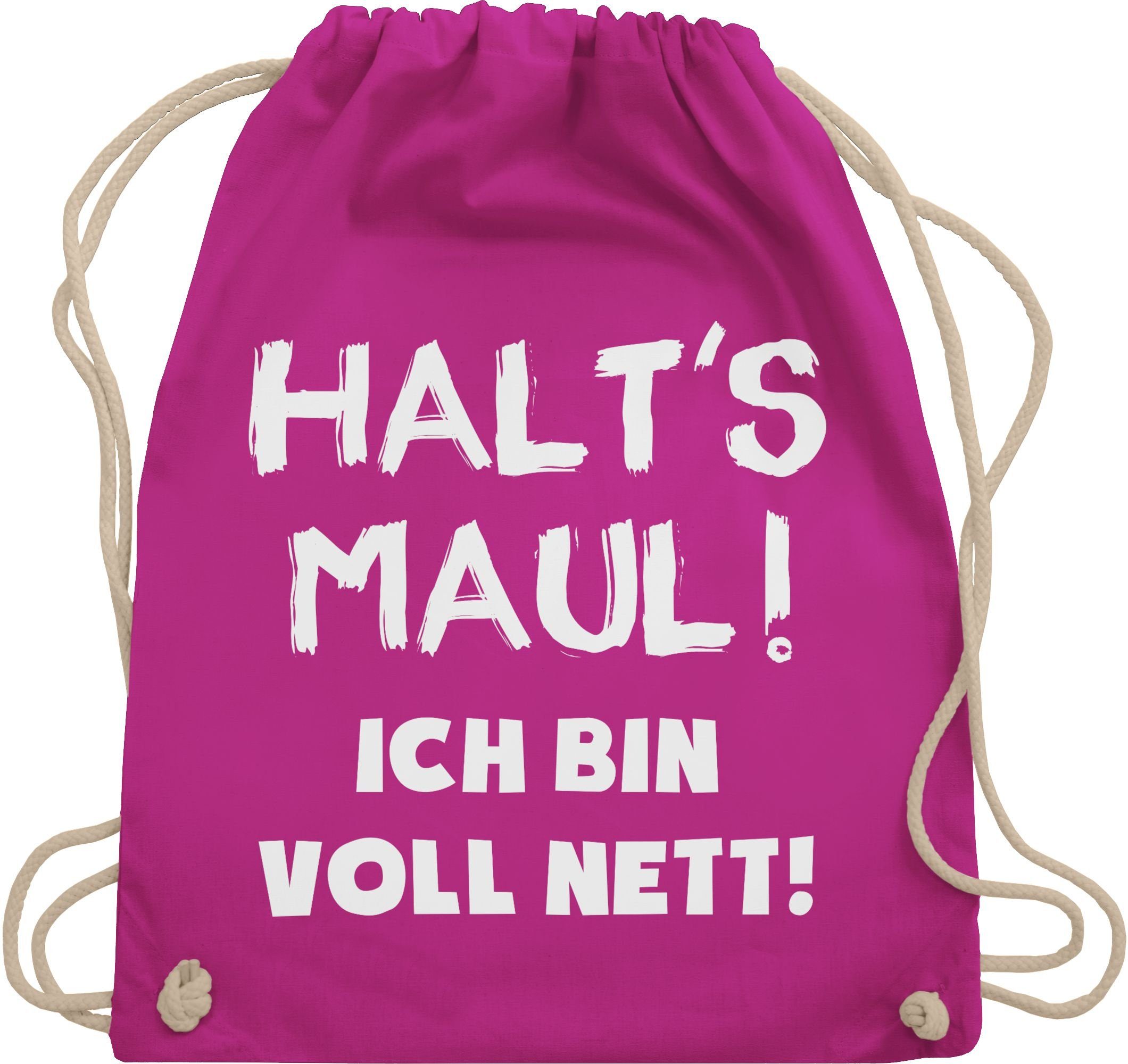 Turnbeutel Halt's Maul ich bin voll nett