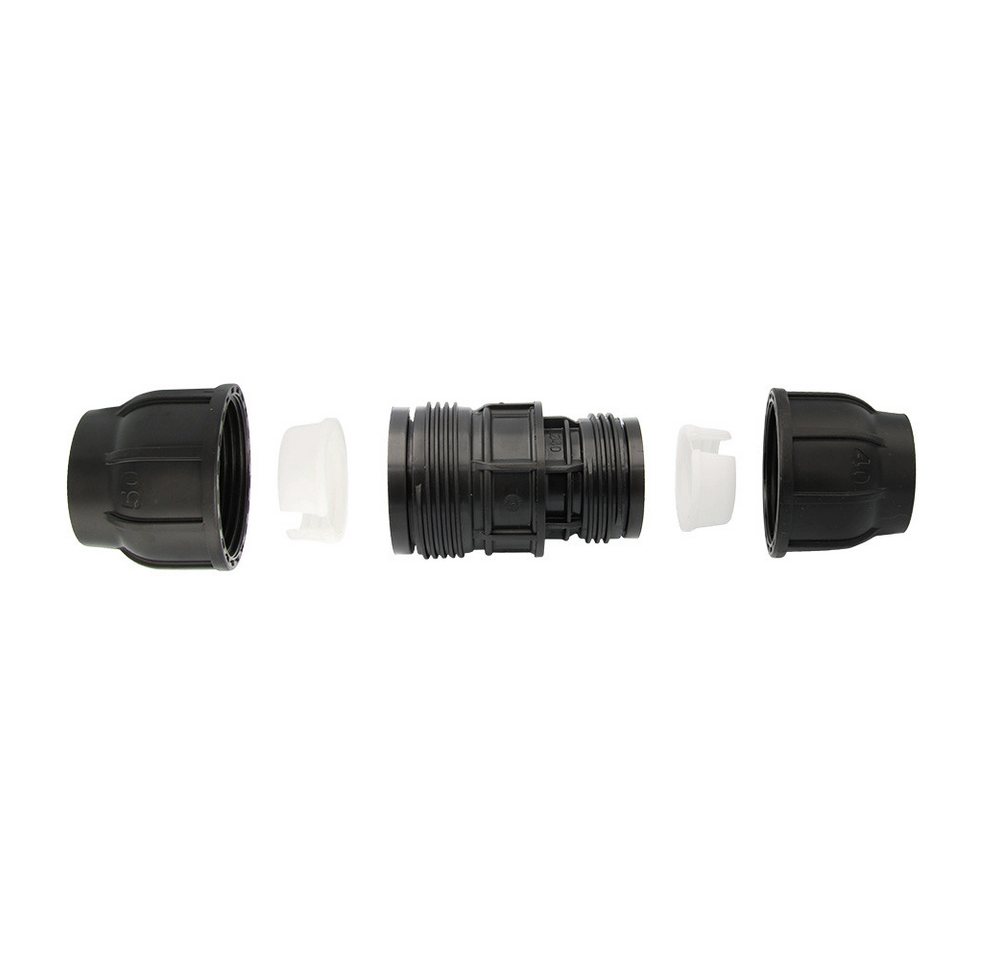 Thumbnail - GEBO Steckfitting PE Rohr Kupplung 50x40 mm Reduzierung Verjüngung Verschraubung