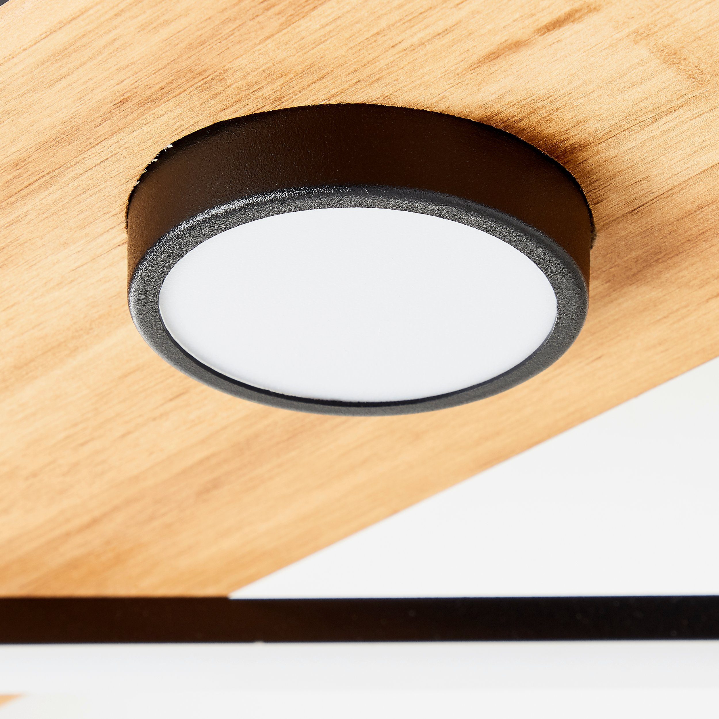 Holz/Metall/Kunstst holz/schwarz, 70x35cm Deckenleuchte Brilliant LED Woodbridge Deckenleuchte Woodbridge,