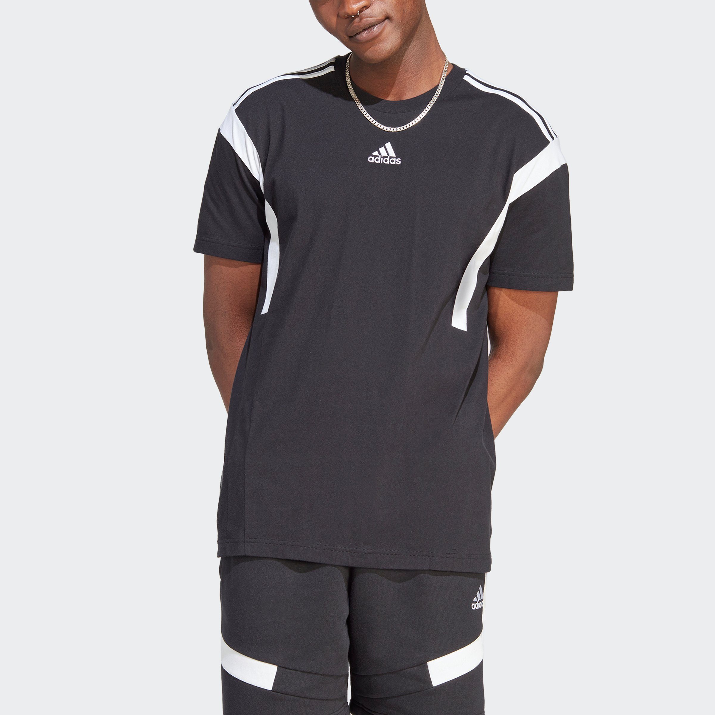 adidas Sportswear T-Shirt COLOURBLOCK Black
